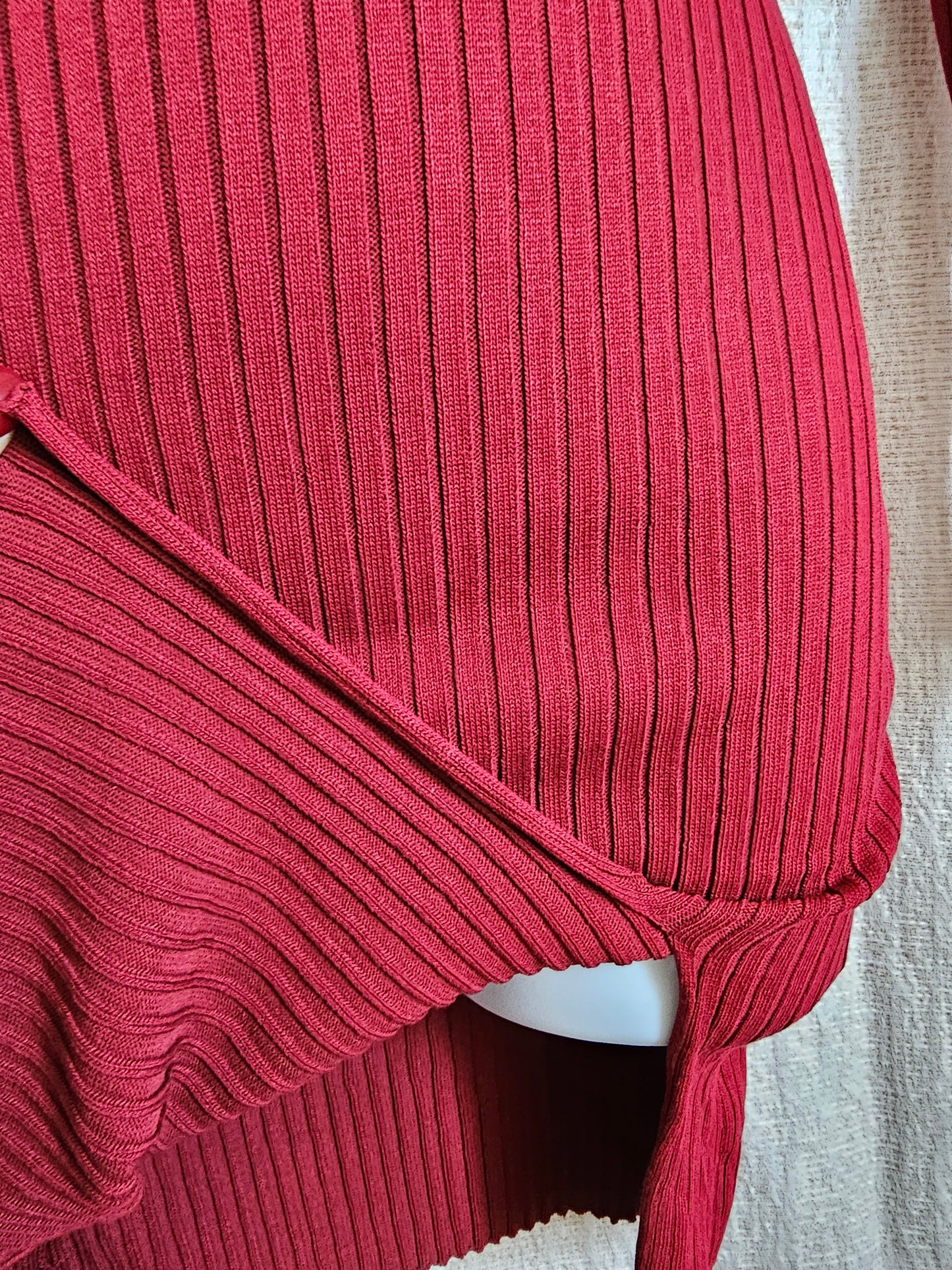 Mee Mini Dress Red long sleeve knit # *B