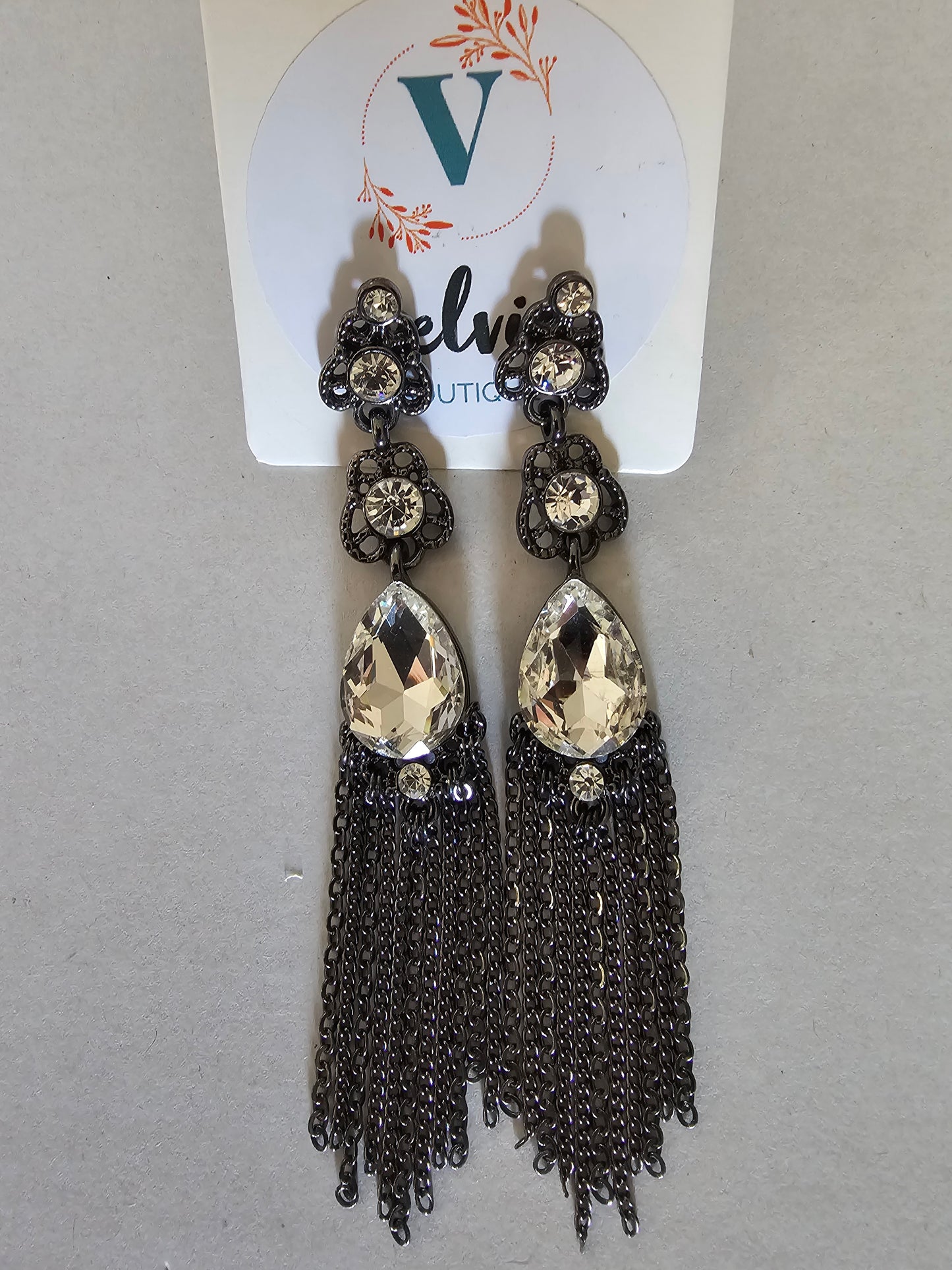 Aretes Negro Cromados