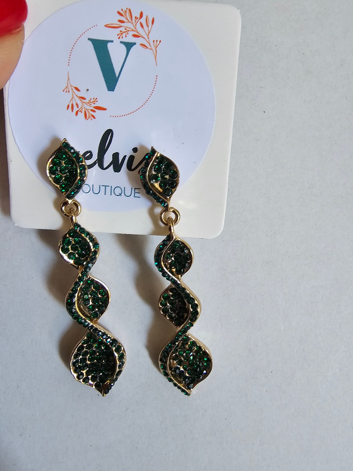 Torsal verde y dorado