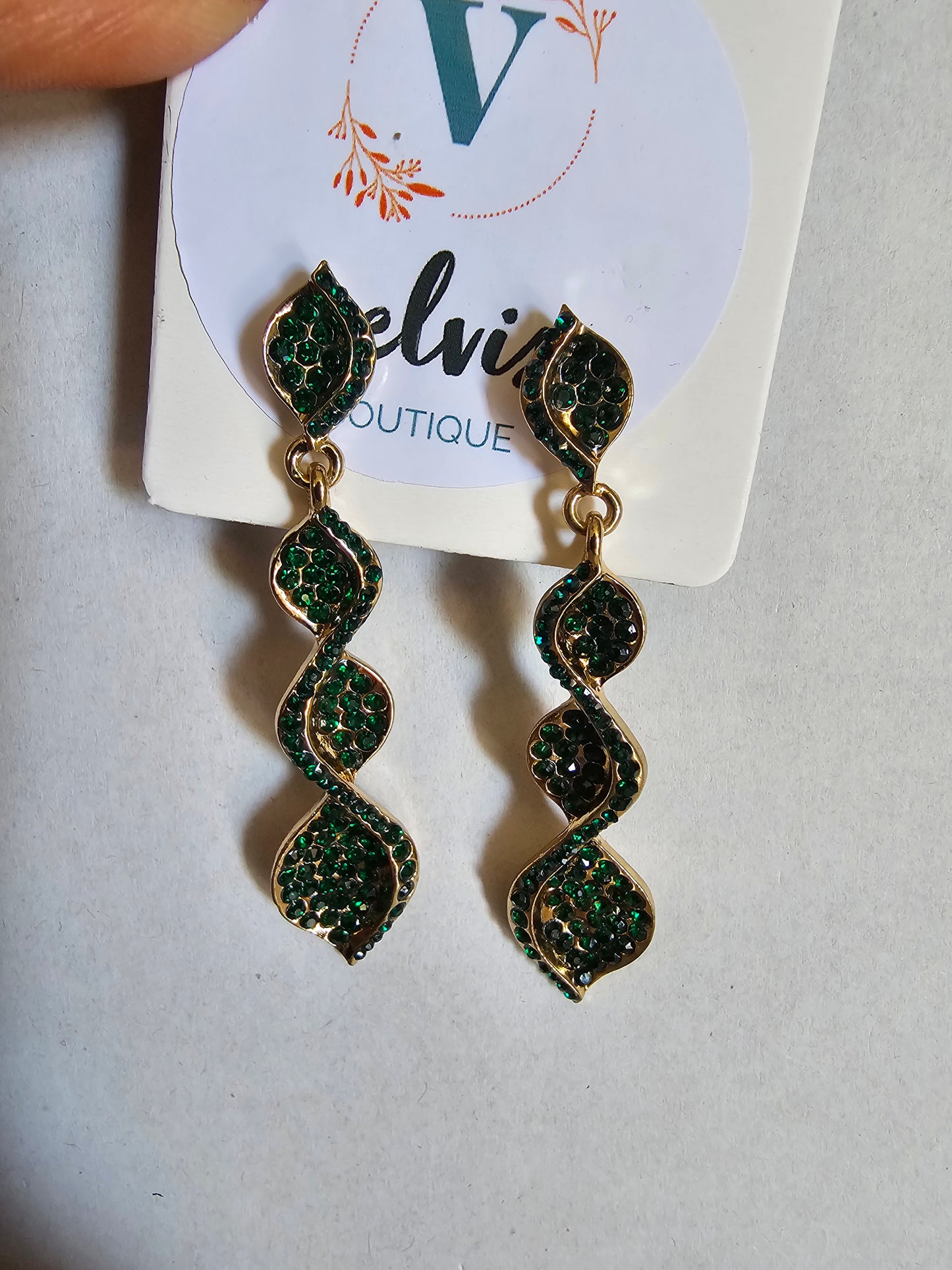 Torsal verde y dorado