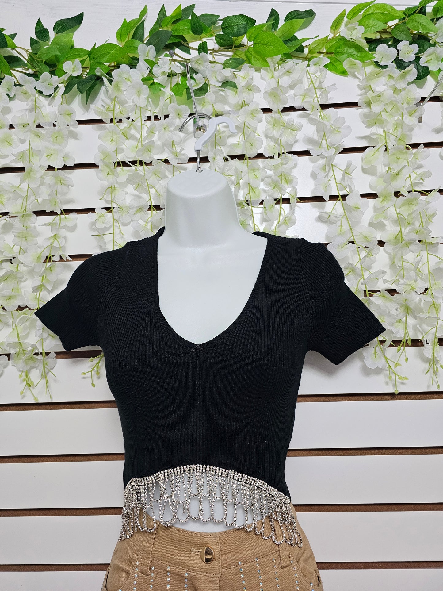 Vianey V Top Neck Shiny #A