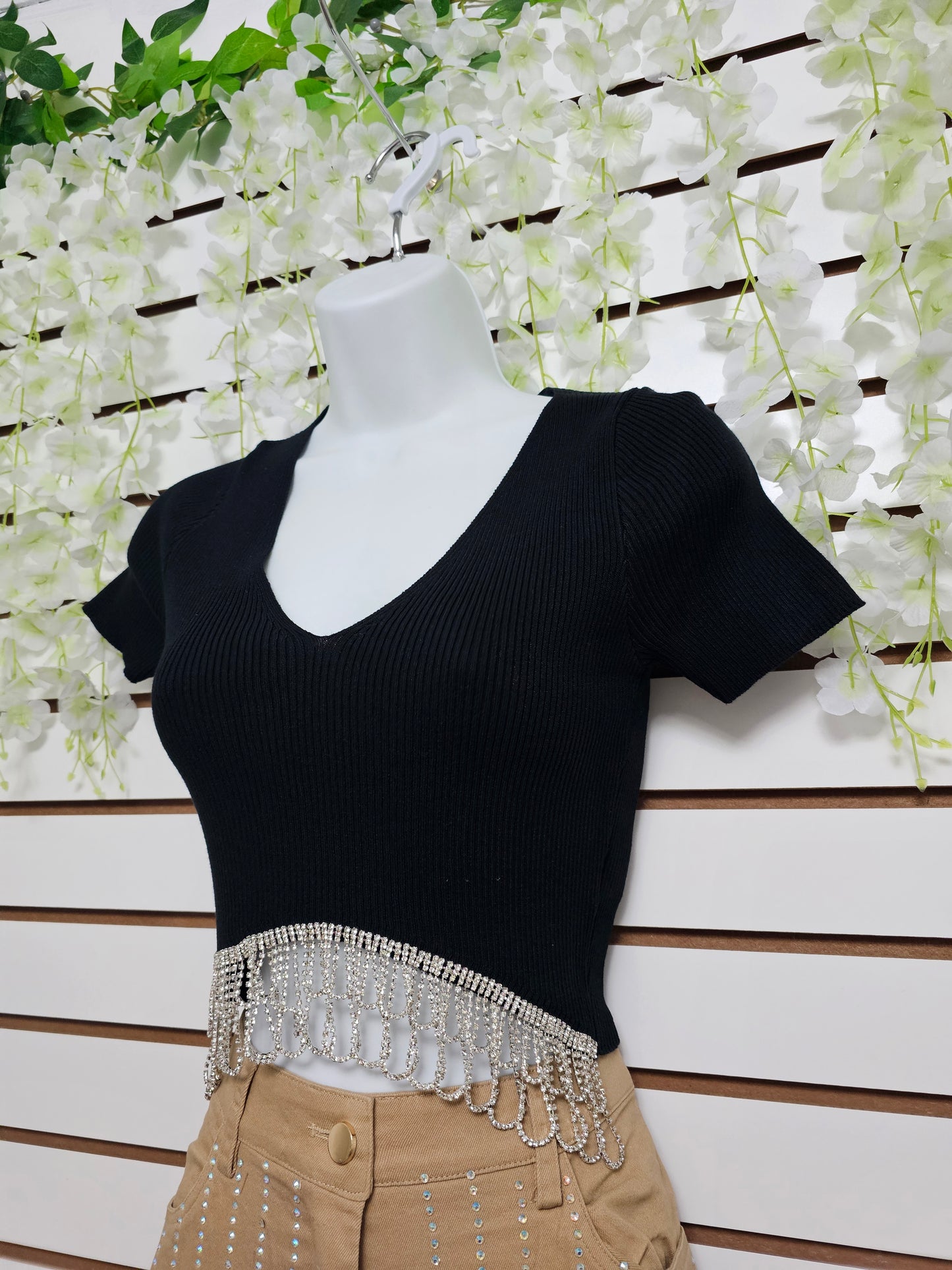 Vianey V Top Neck Shiny #A