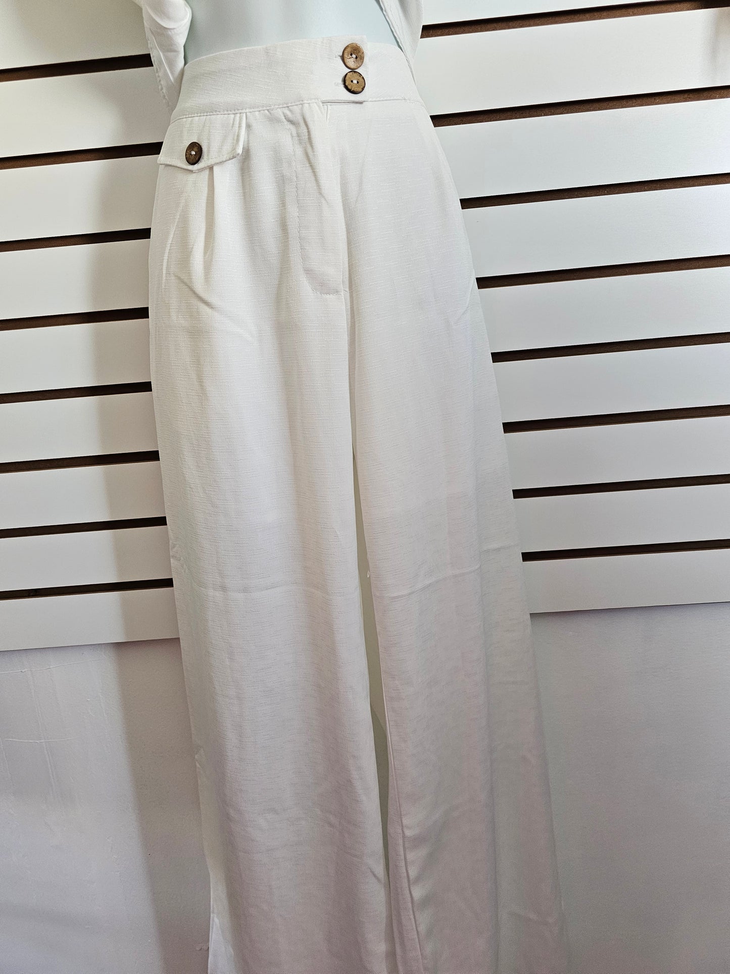 Liza Set playero Pants Blanco #A