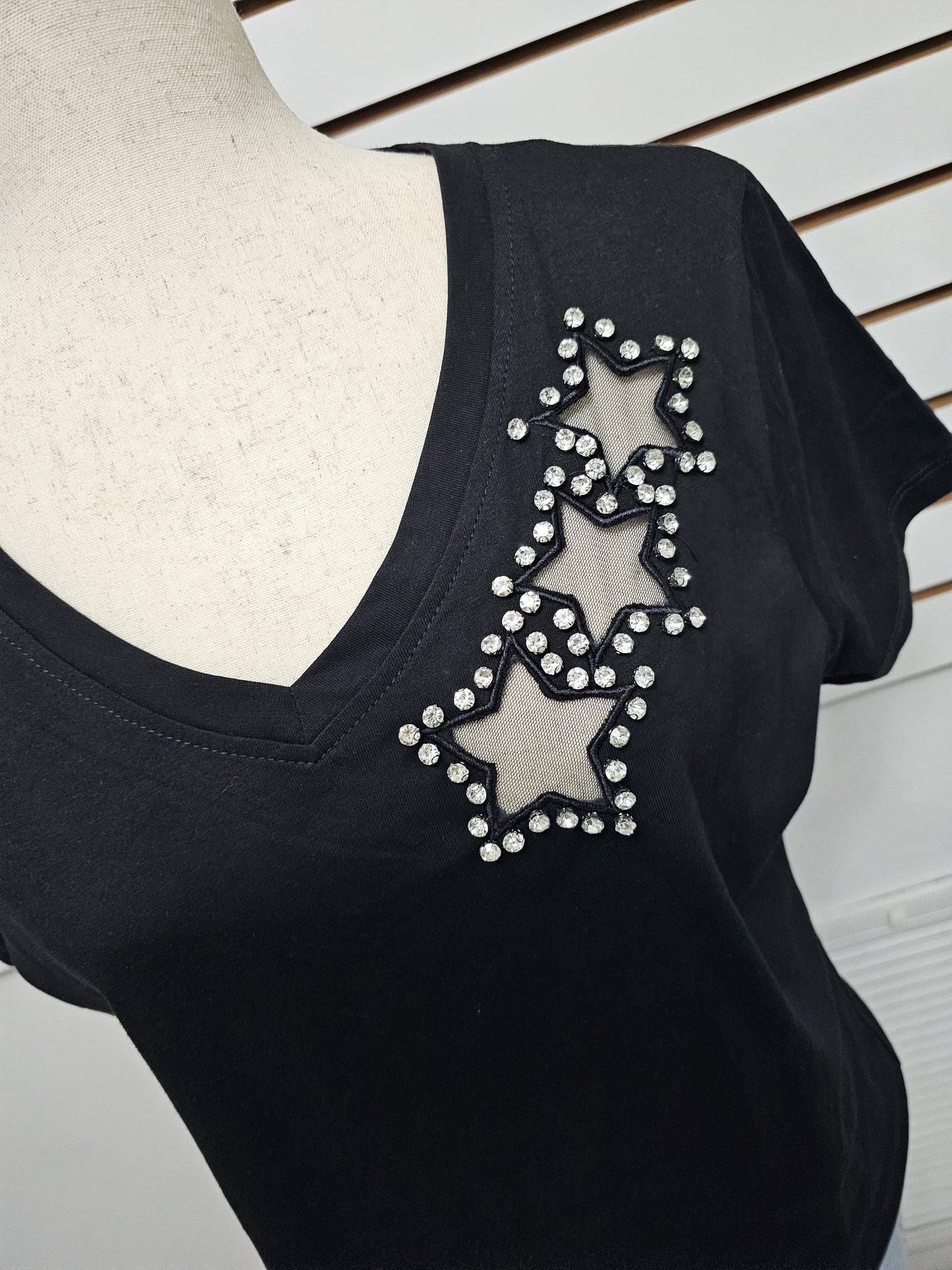 T-shirt stars WHITE Plus #A