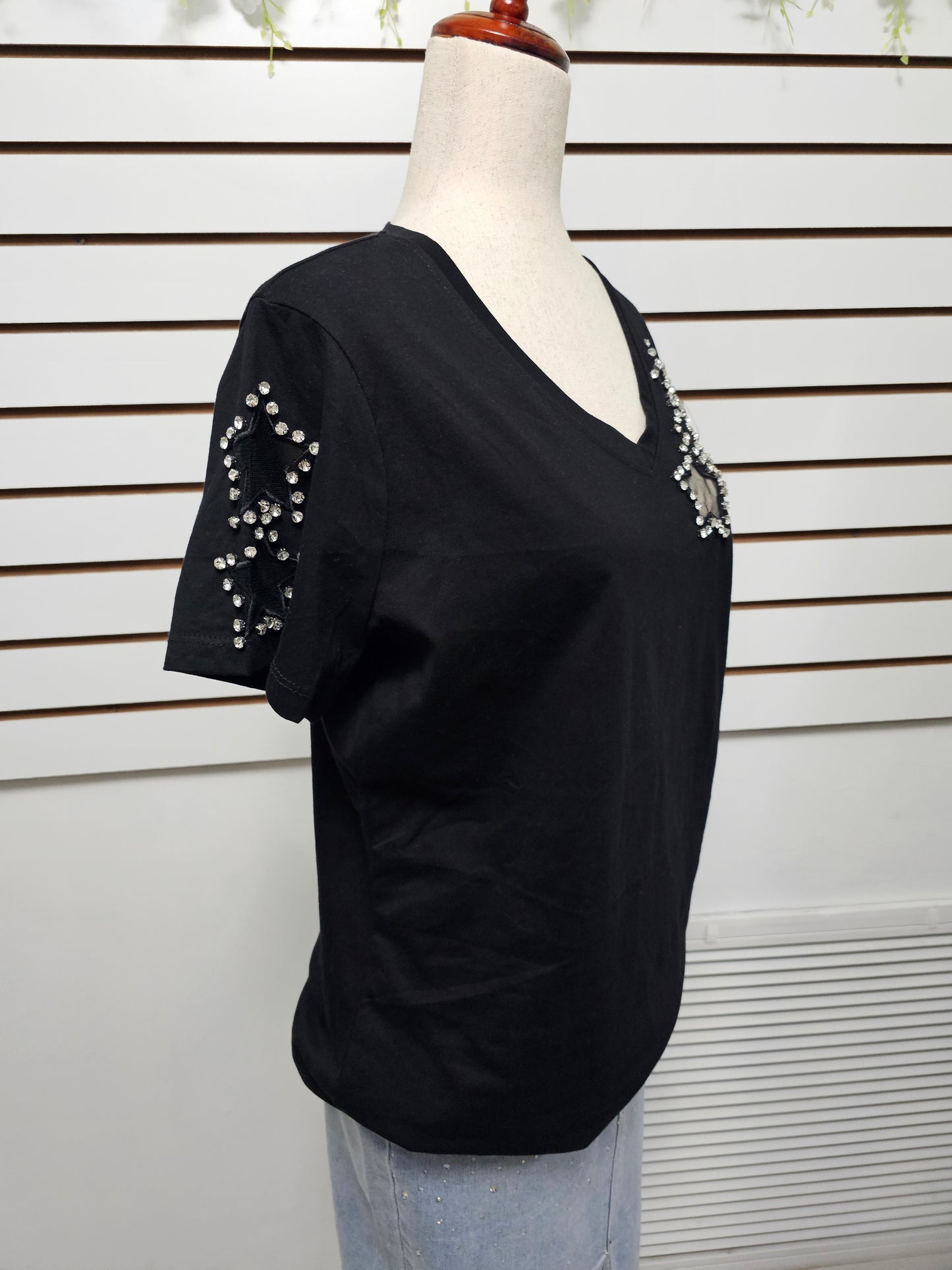 T-shirt stars WHITE Plus #A