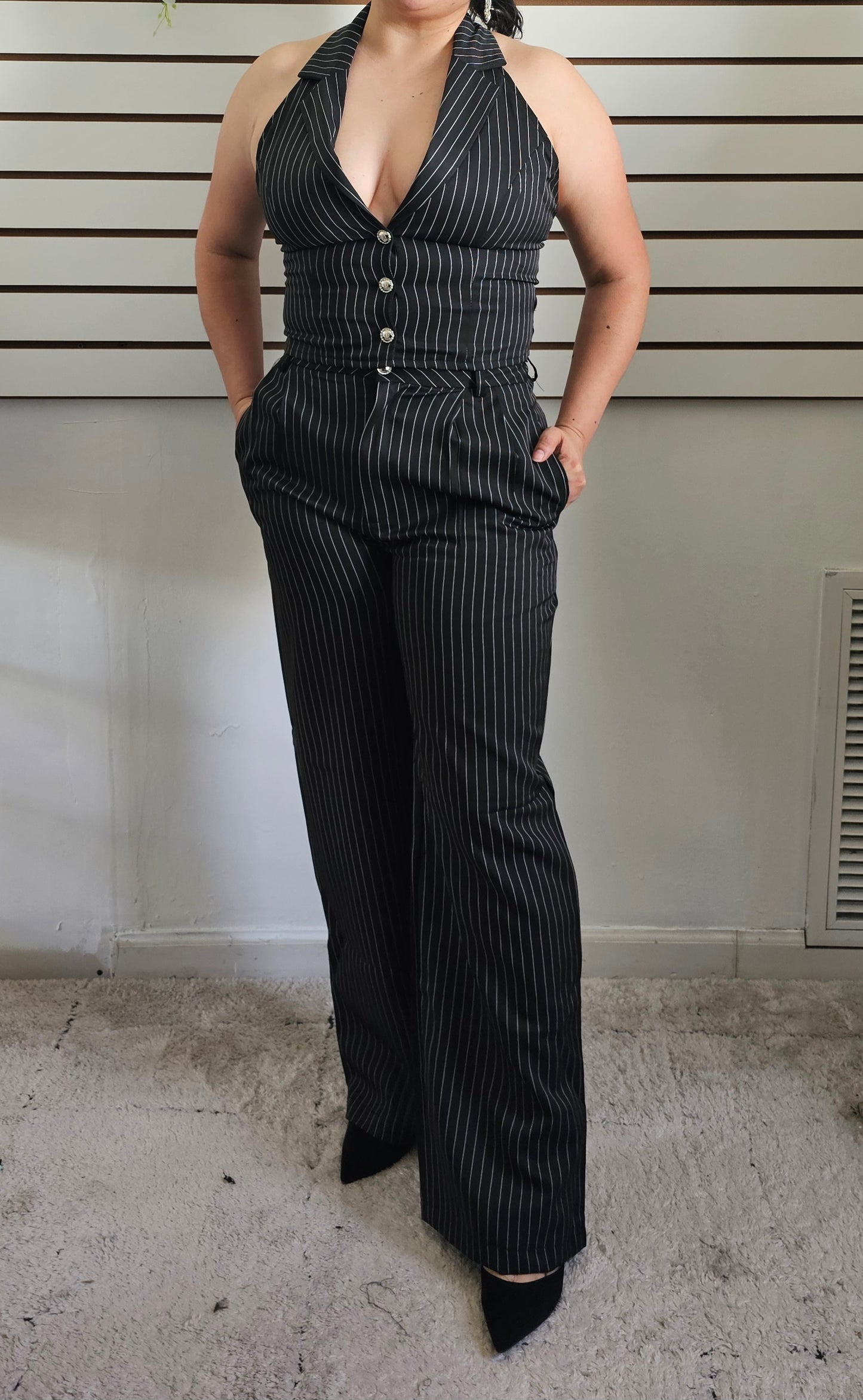 ELEGAND COLLAR NECK PANT SETS #A