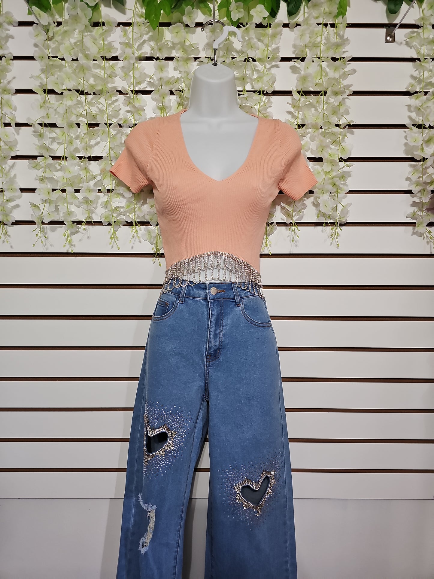 Vianey V Top Neck Shiny #A