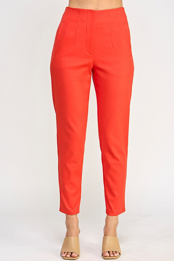 High Waist Cigarette Pant Tomate #36