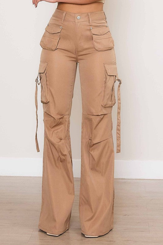 Volume Flare Cargo Pants Brown Cargo #B