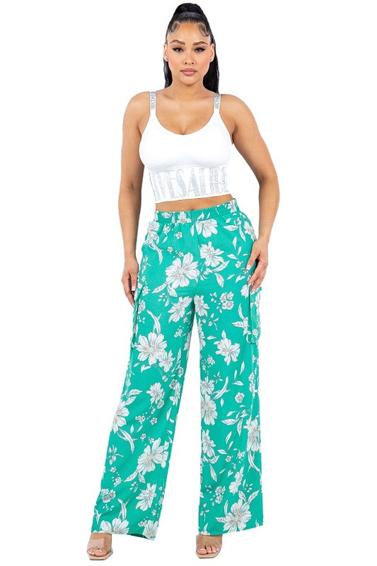 FLORAL CARGO POCKET #D1