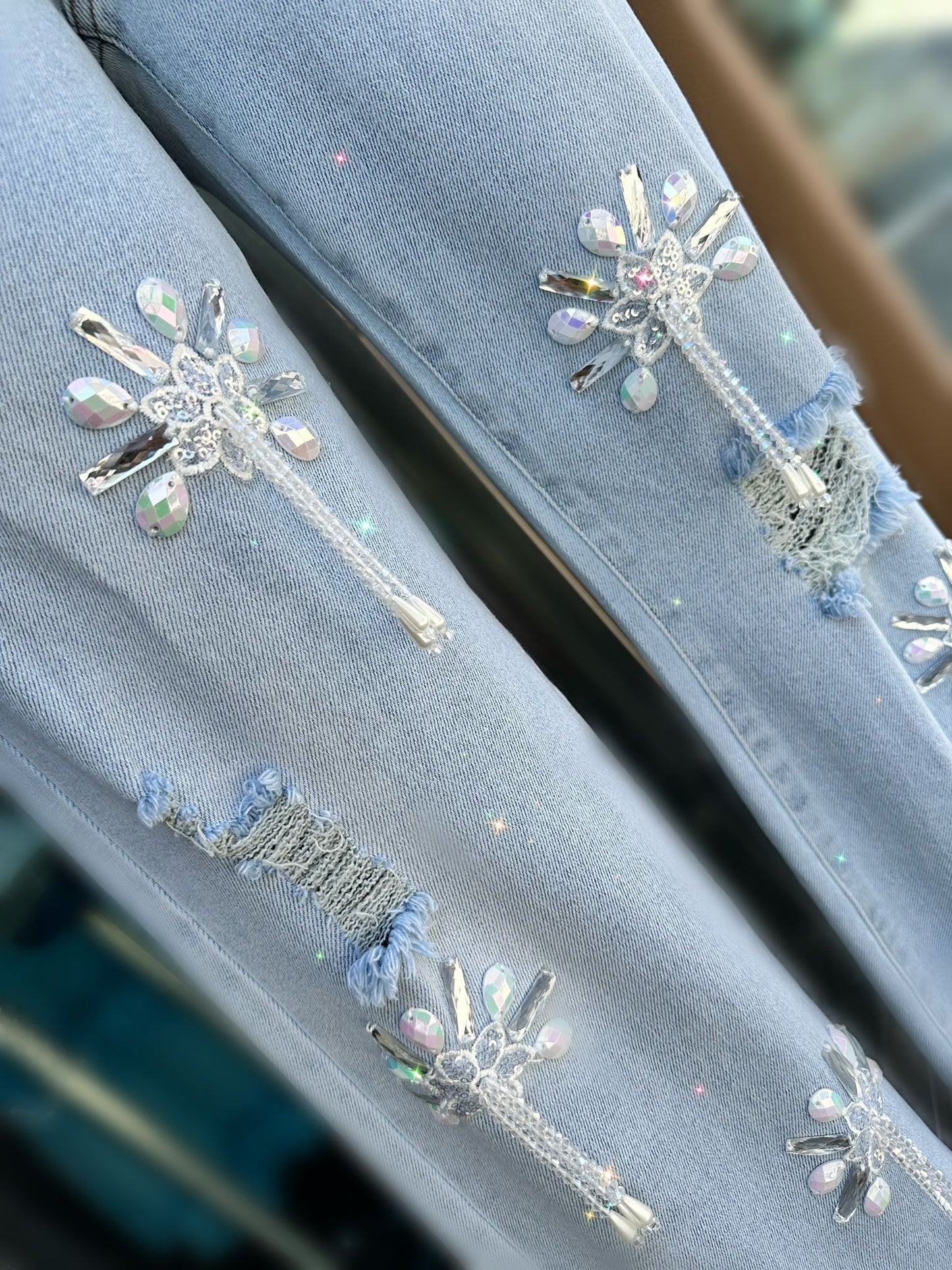 CIELO DENIM JEANS WITH EMBROIDERED #38