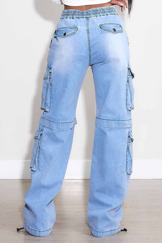 AMANDA Cargo Vibrant Jeans only SMALL #D2