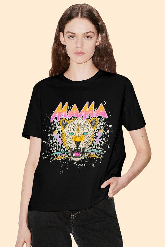 TIGER MAMA T-shirt Black #C