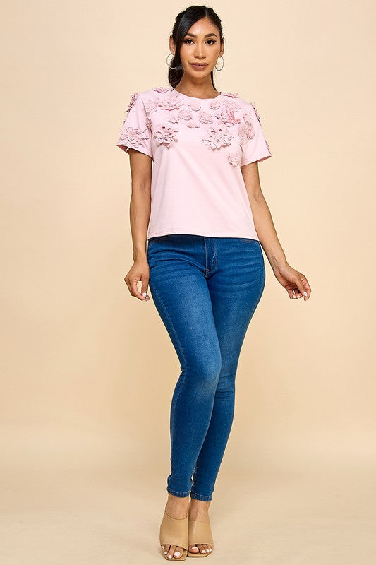 Margarita T-shirts Flower Pink #28