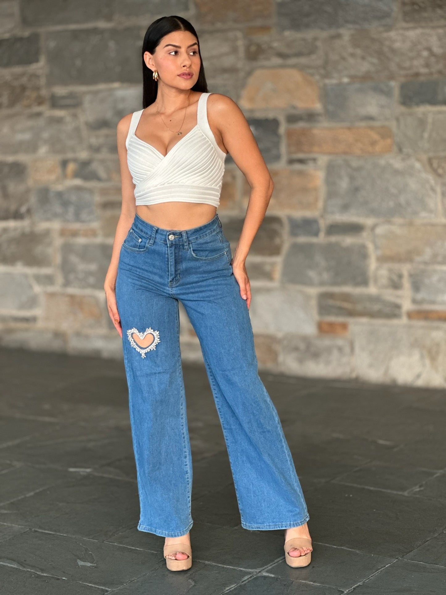 Jenny one heart Denim Jeans #B