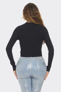 SEXY DAIMOND HEART BLOUSE TOP LONG-SLEVEE #36