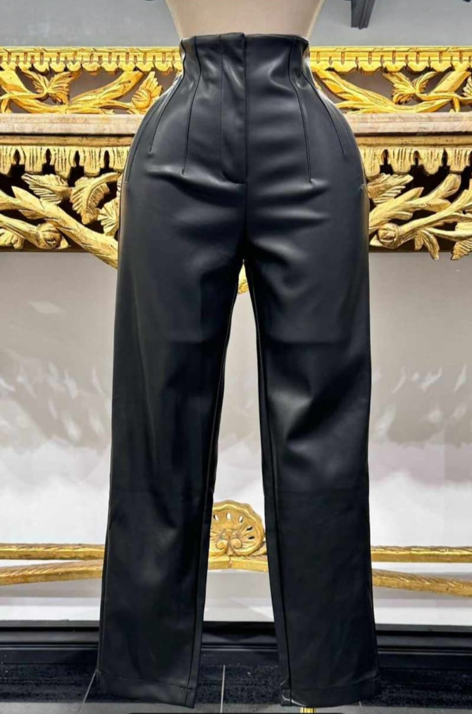 Black Panther Pants Leather #B