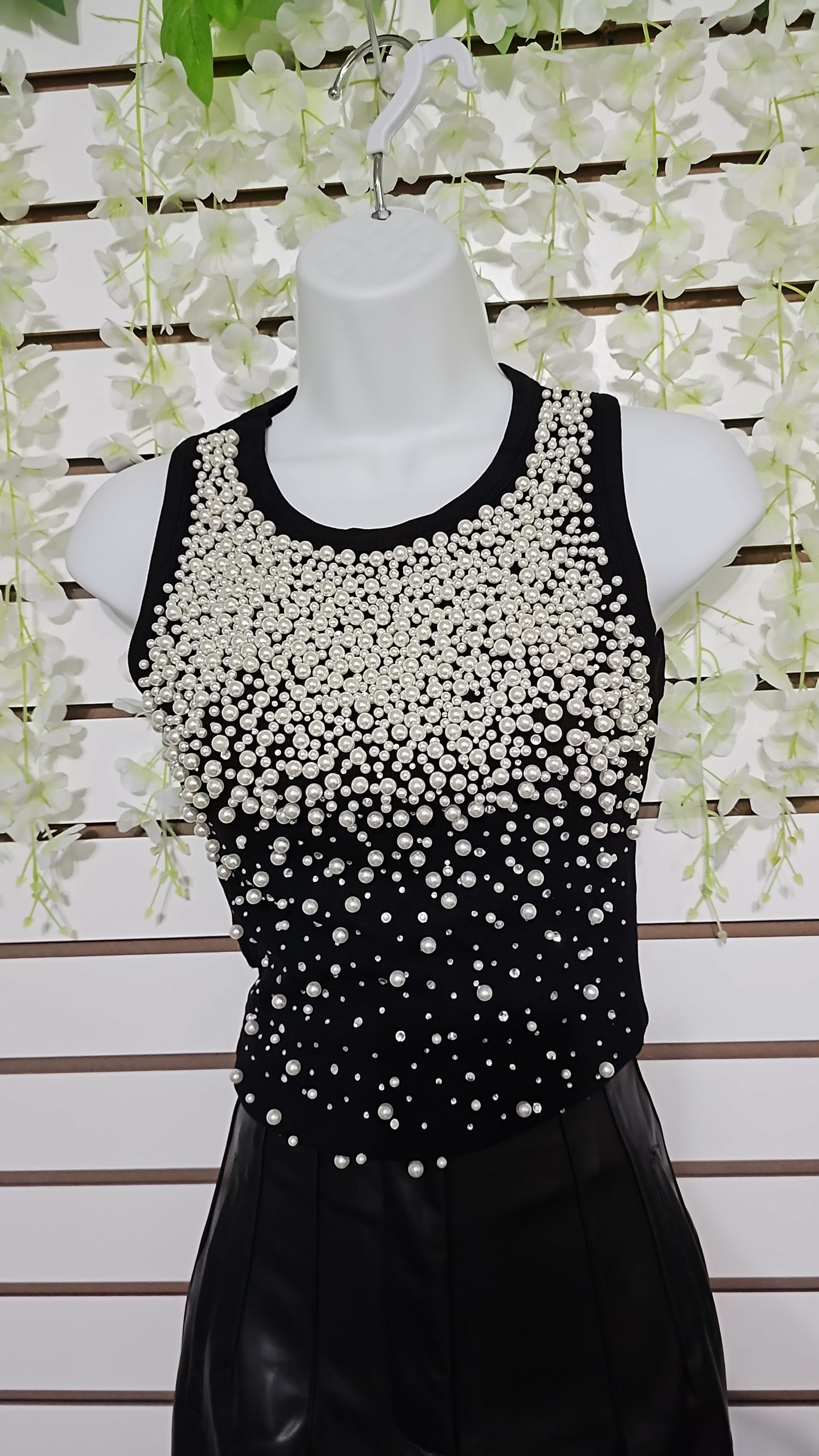 Lisa T-shir Perls sleeveless #A