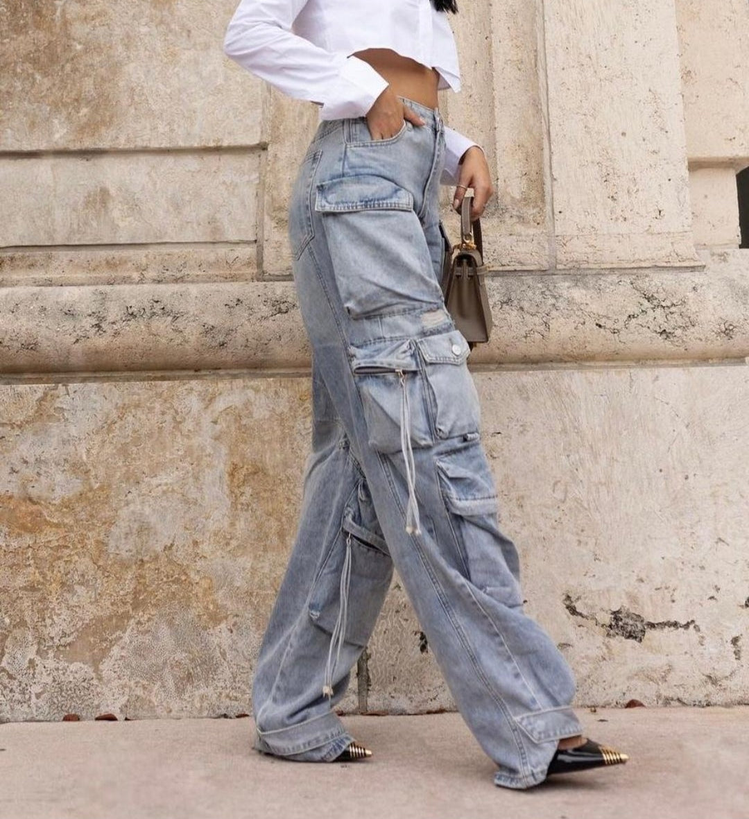 Camilla Cargo Denim Jeans Multiple Pocket #21