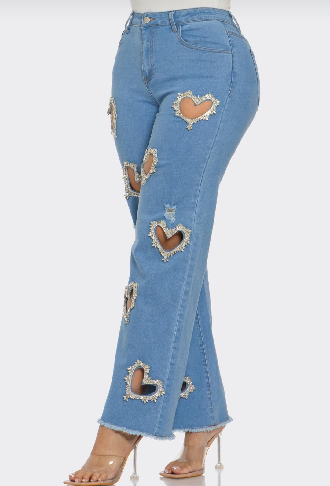 Vanesa Blue Hearts jeans only #B