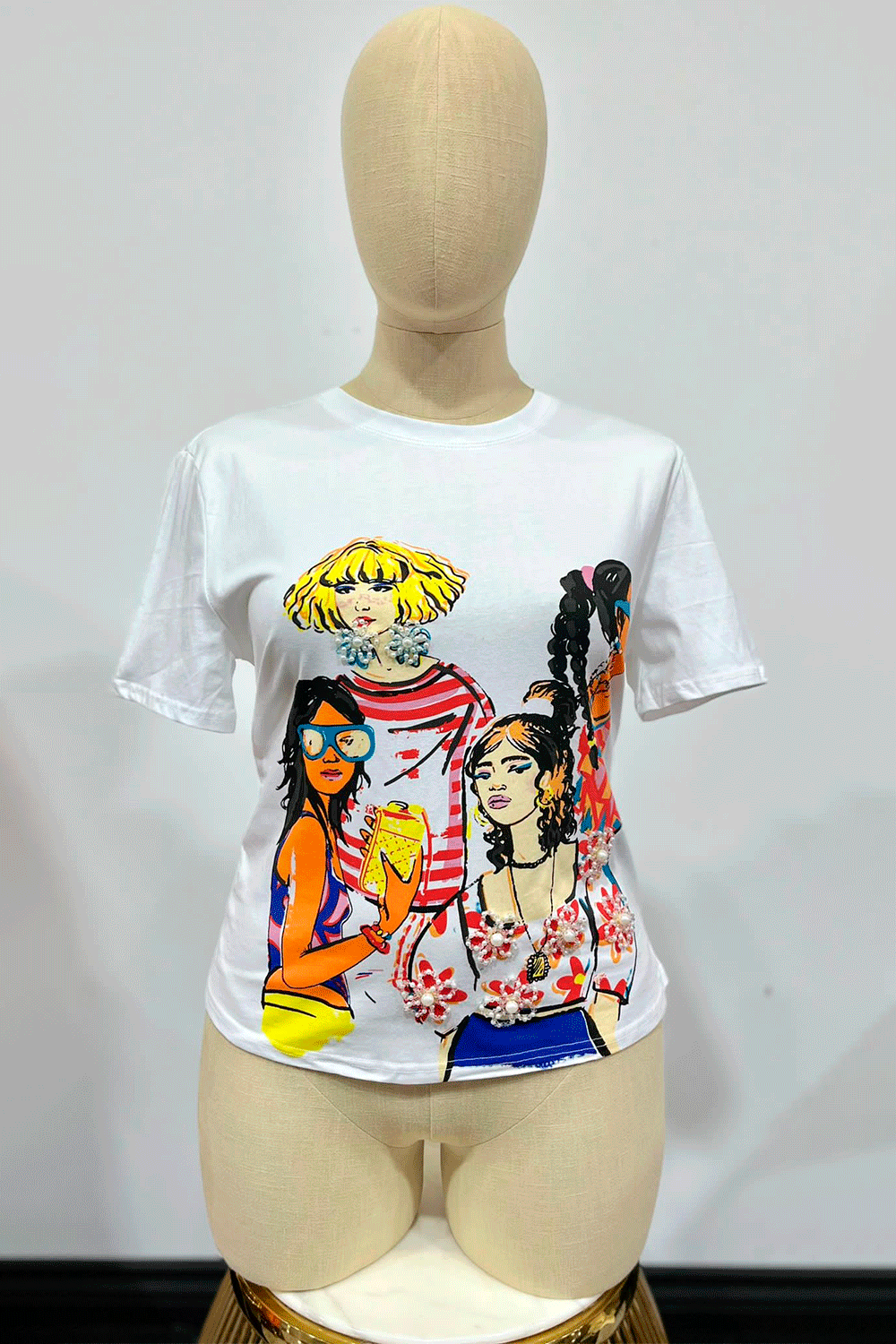 LADIES T-SHIRT PLUS SIZE #A