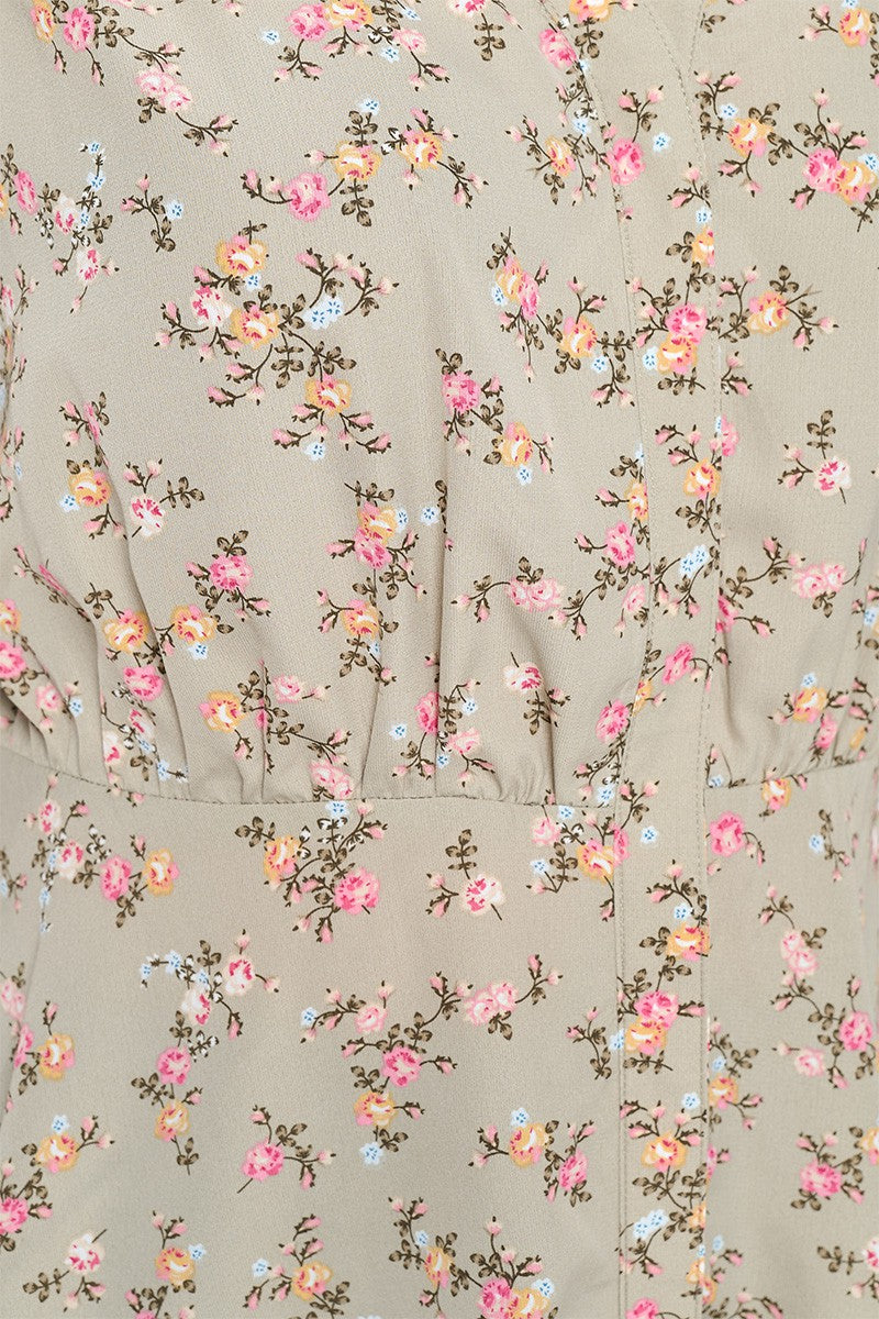 Juliana Plus Short Flower Sleeve Top