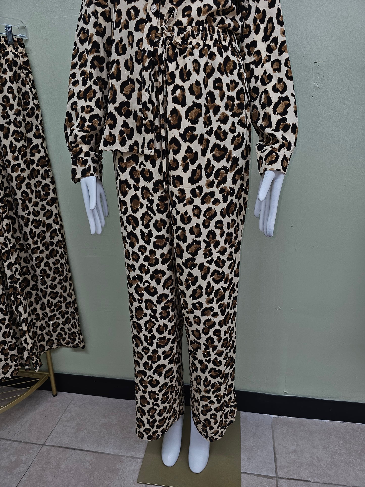 Monica Women Pants Animal Print #T
