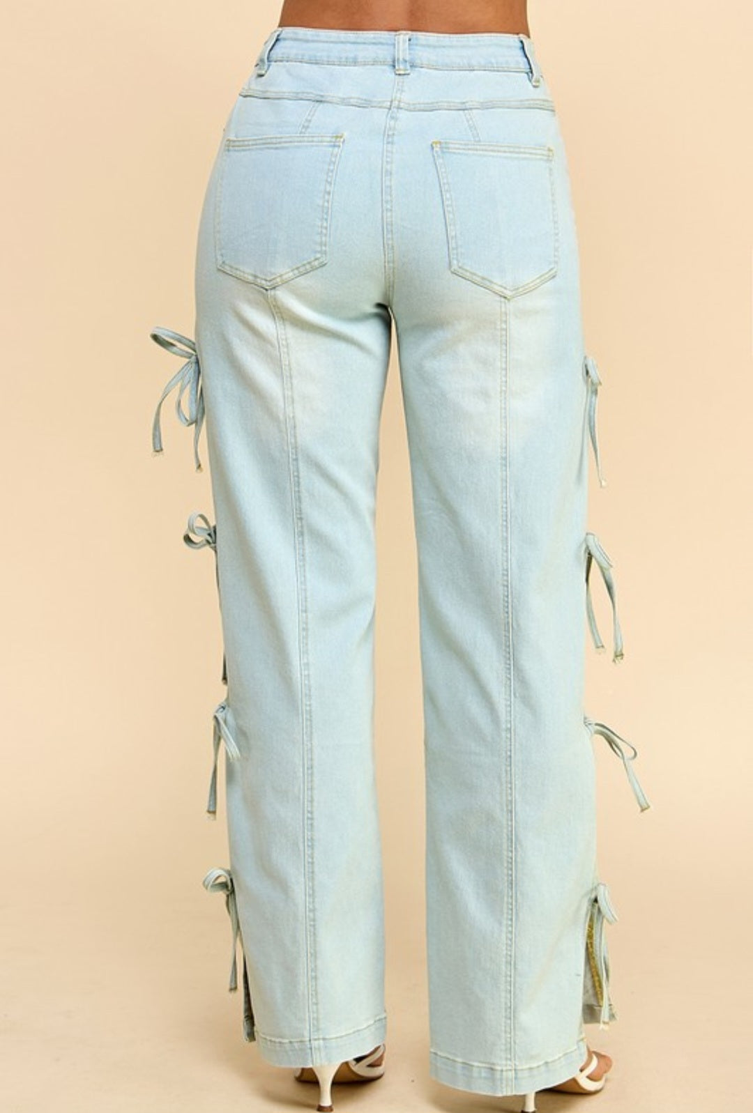 Joe jeans open side legs with rhinestone stretching #B