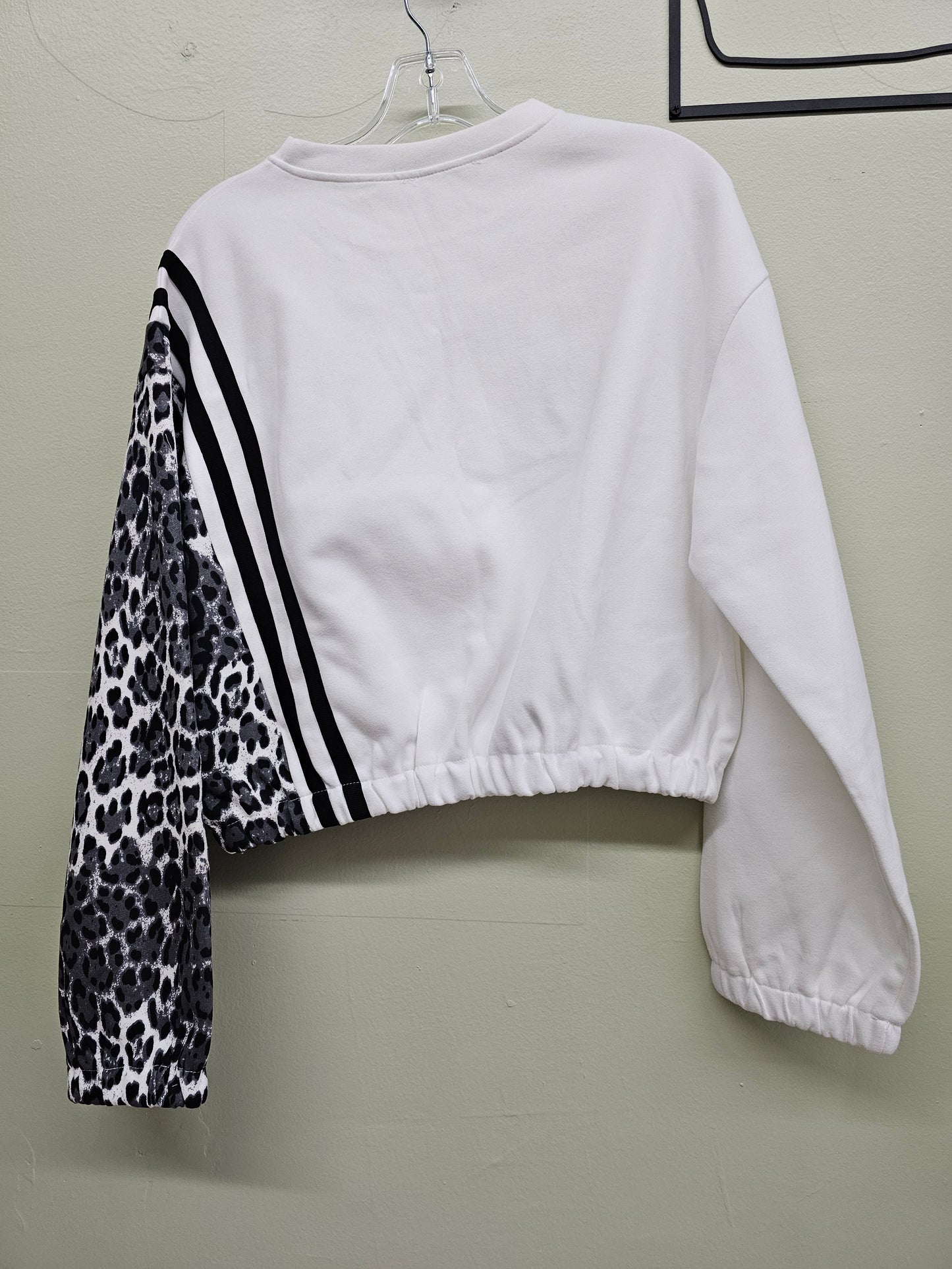 Lina Crop Top sweatshirts Animal Print gray
