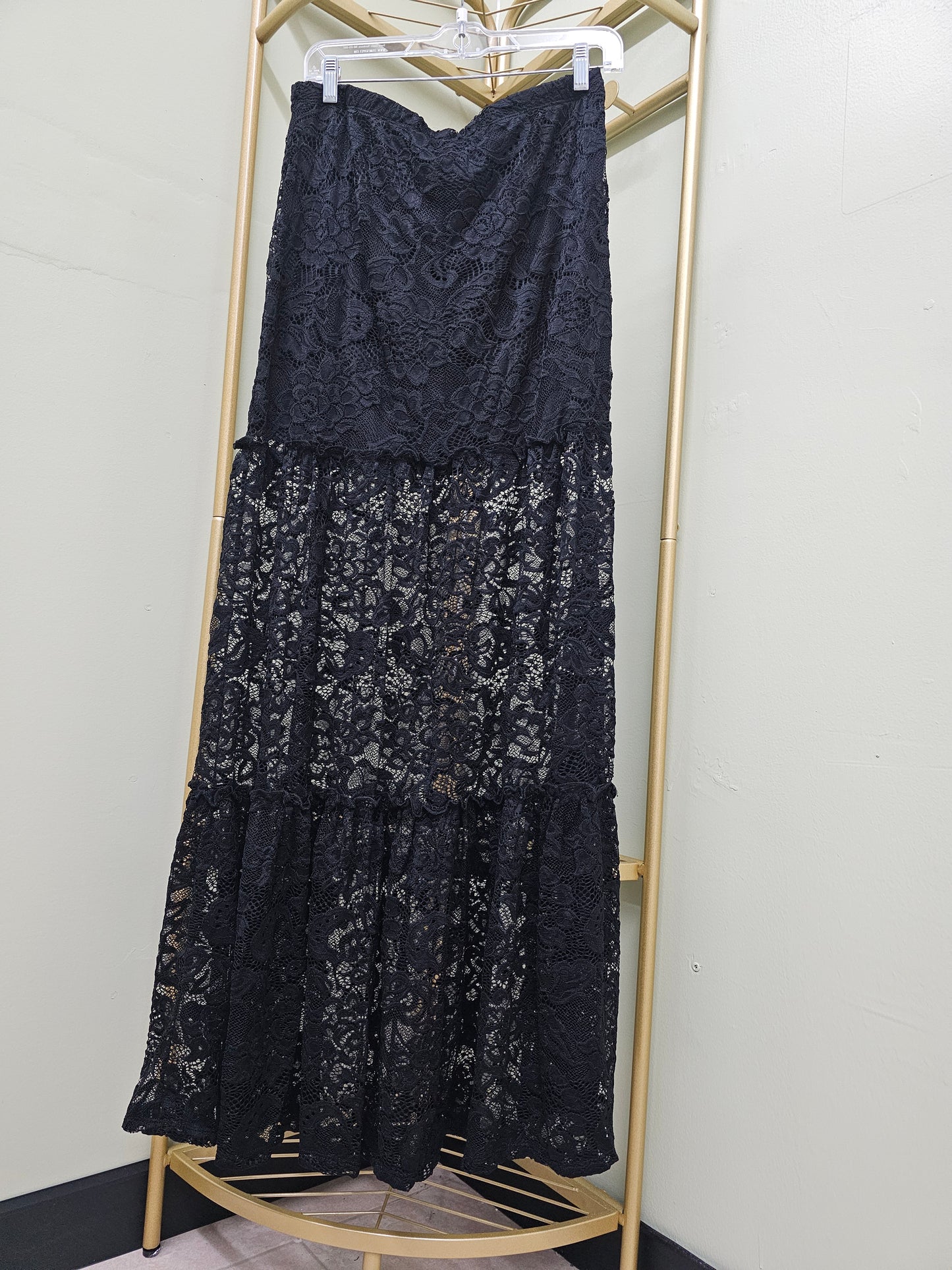 Karol Black women's Country Long Lace skirt #T