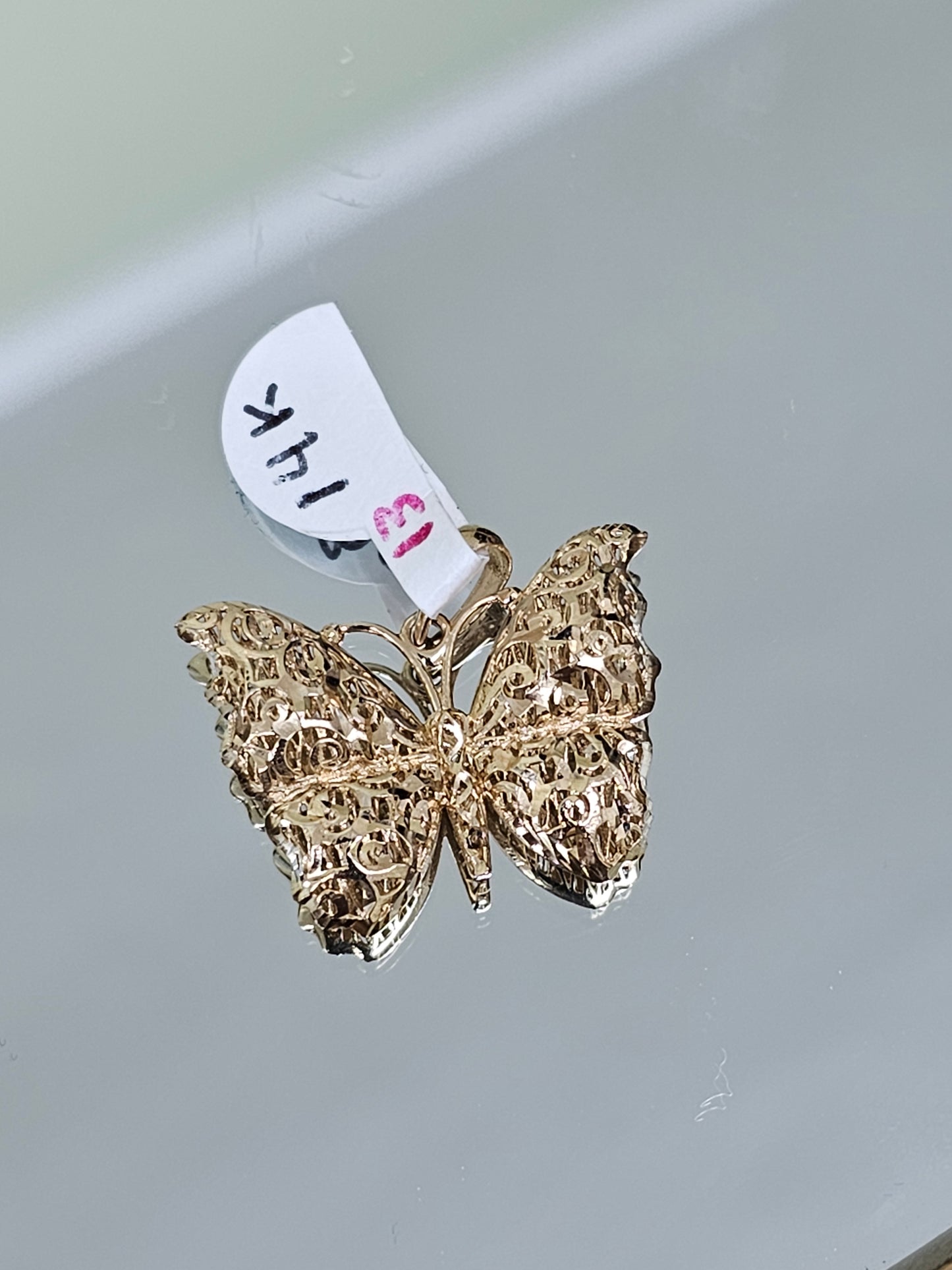Butterfly Pendant 14k Gold #13