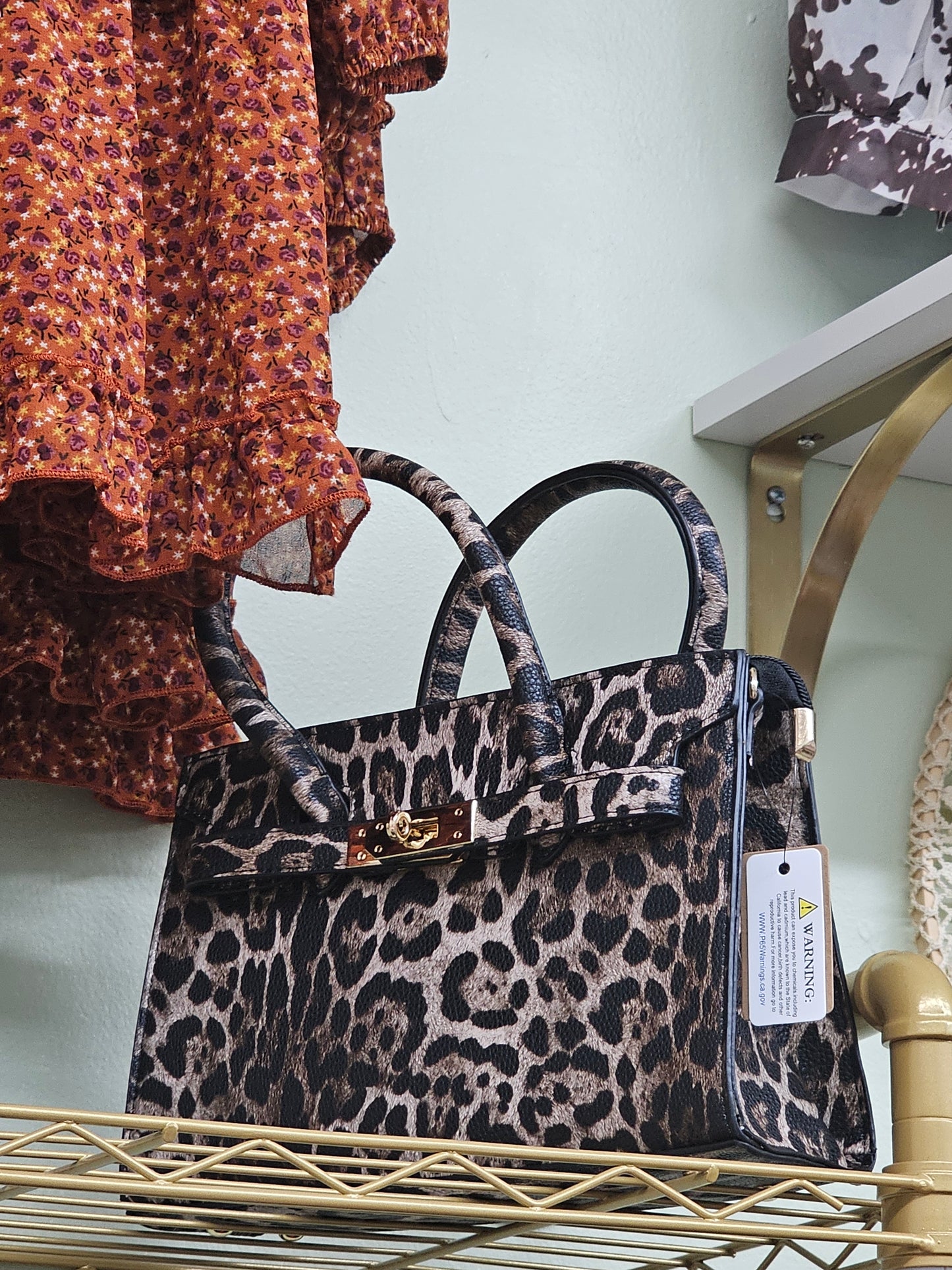 Animal print women purse small