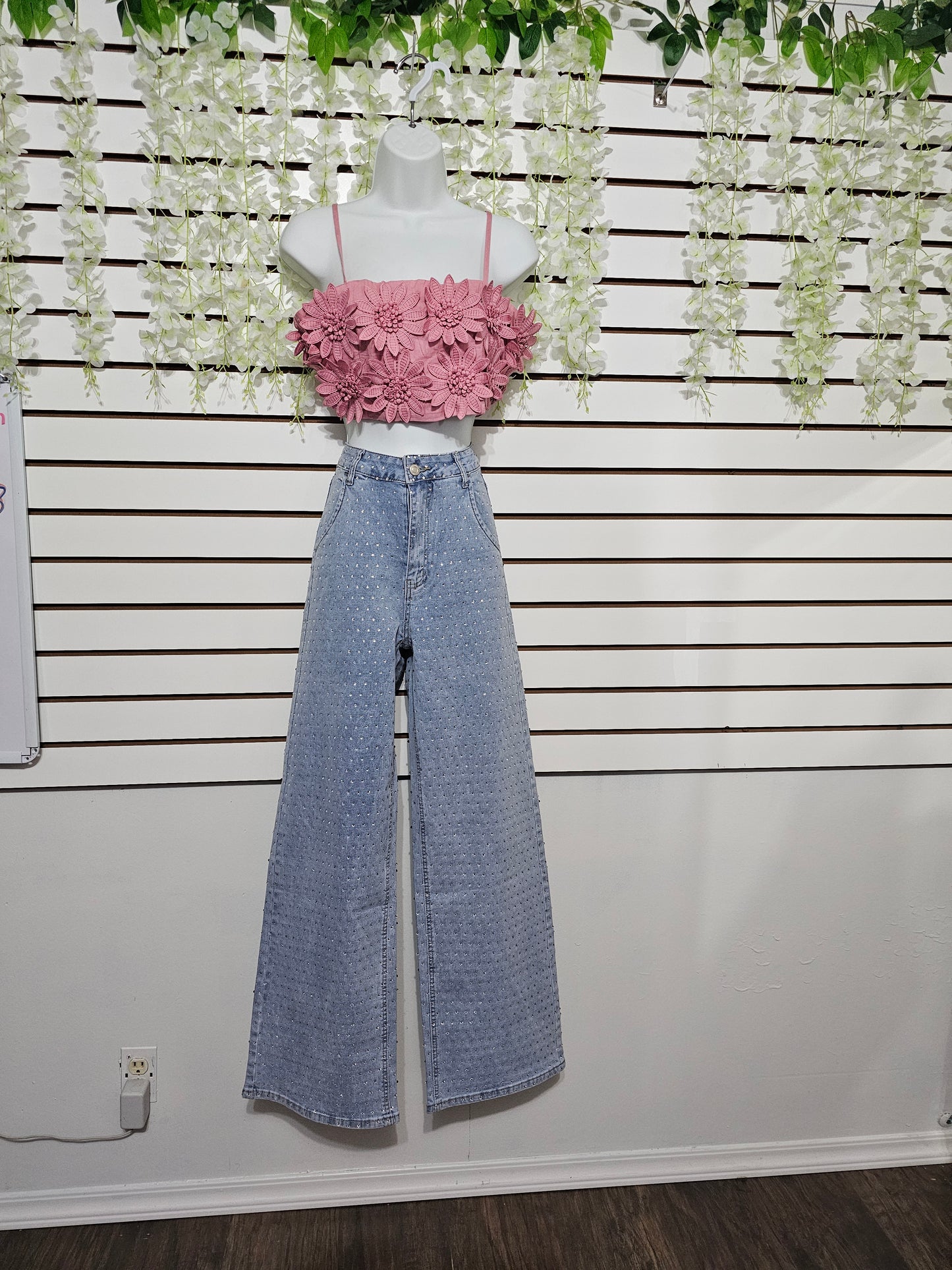 Sony Shine Rhinestone Denim Jeans #38
