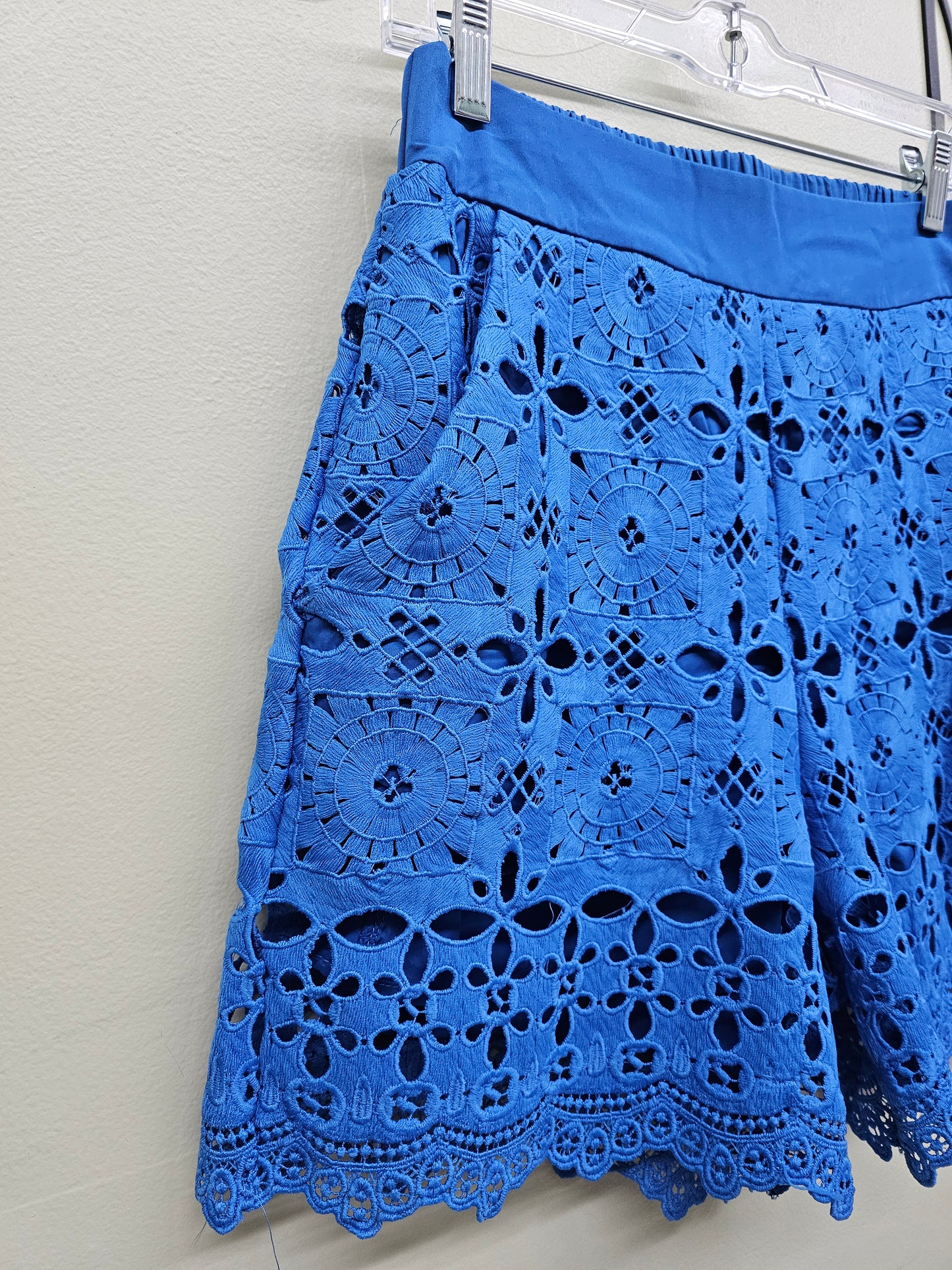 Blue exotic Lace women shorts