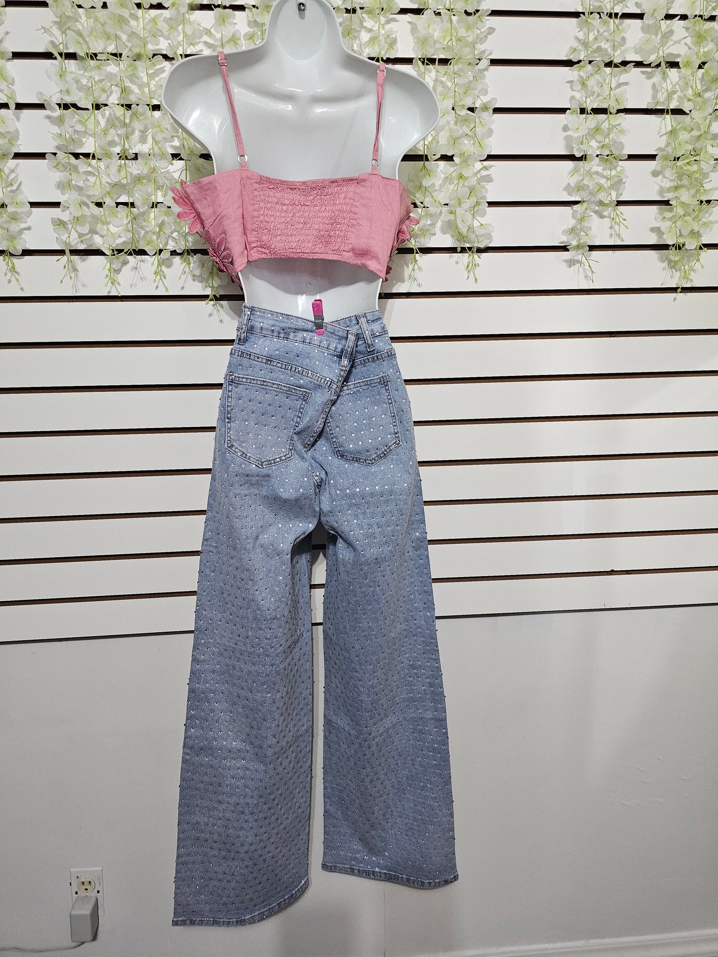 Sony Shine Rhinestone Denim Jeans #38