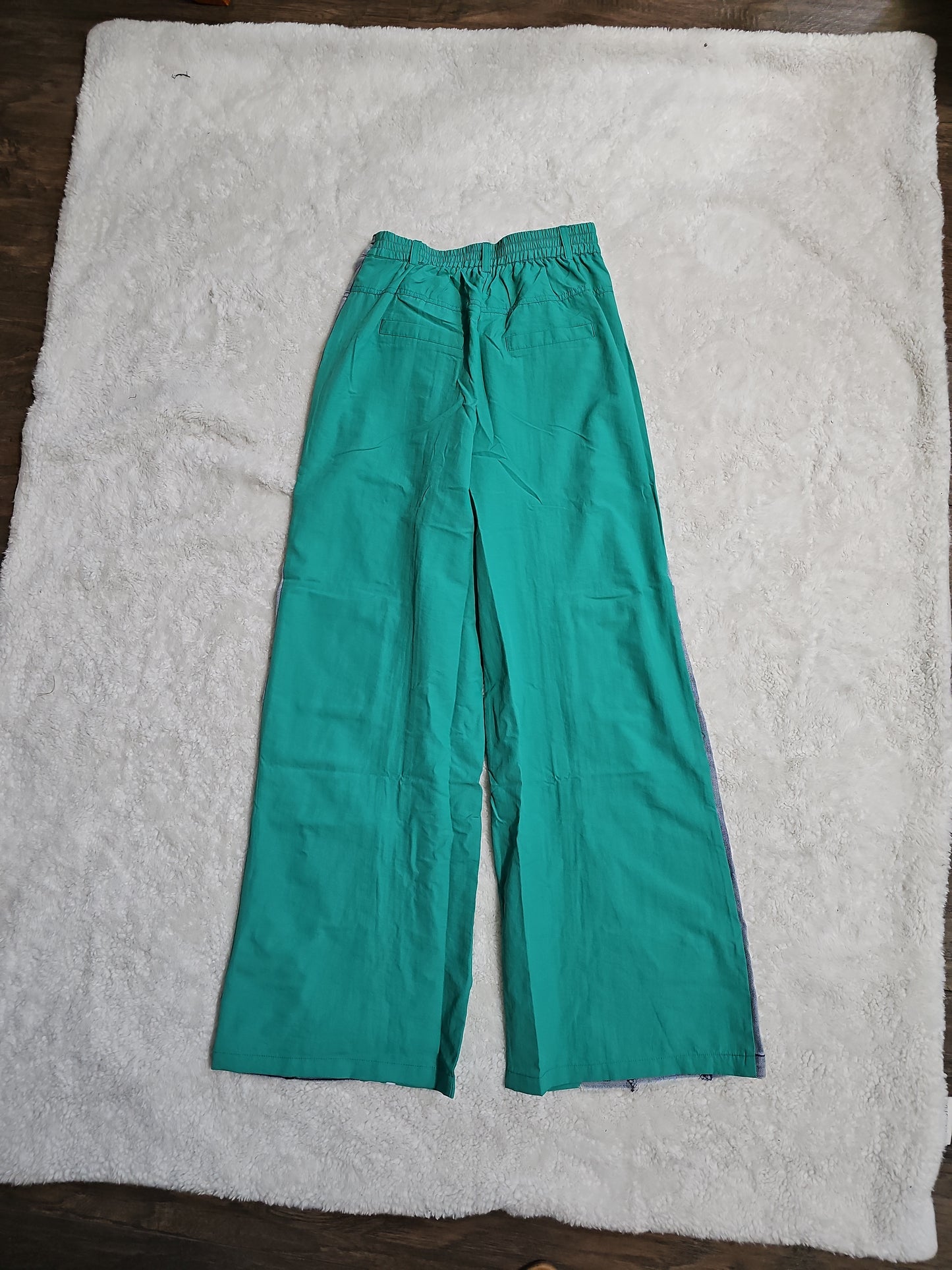 Penelope Cargo Contrast woman Denim Jeans Teal