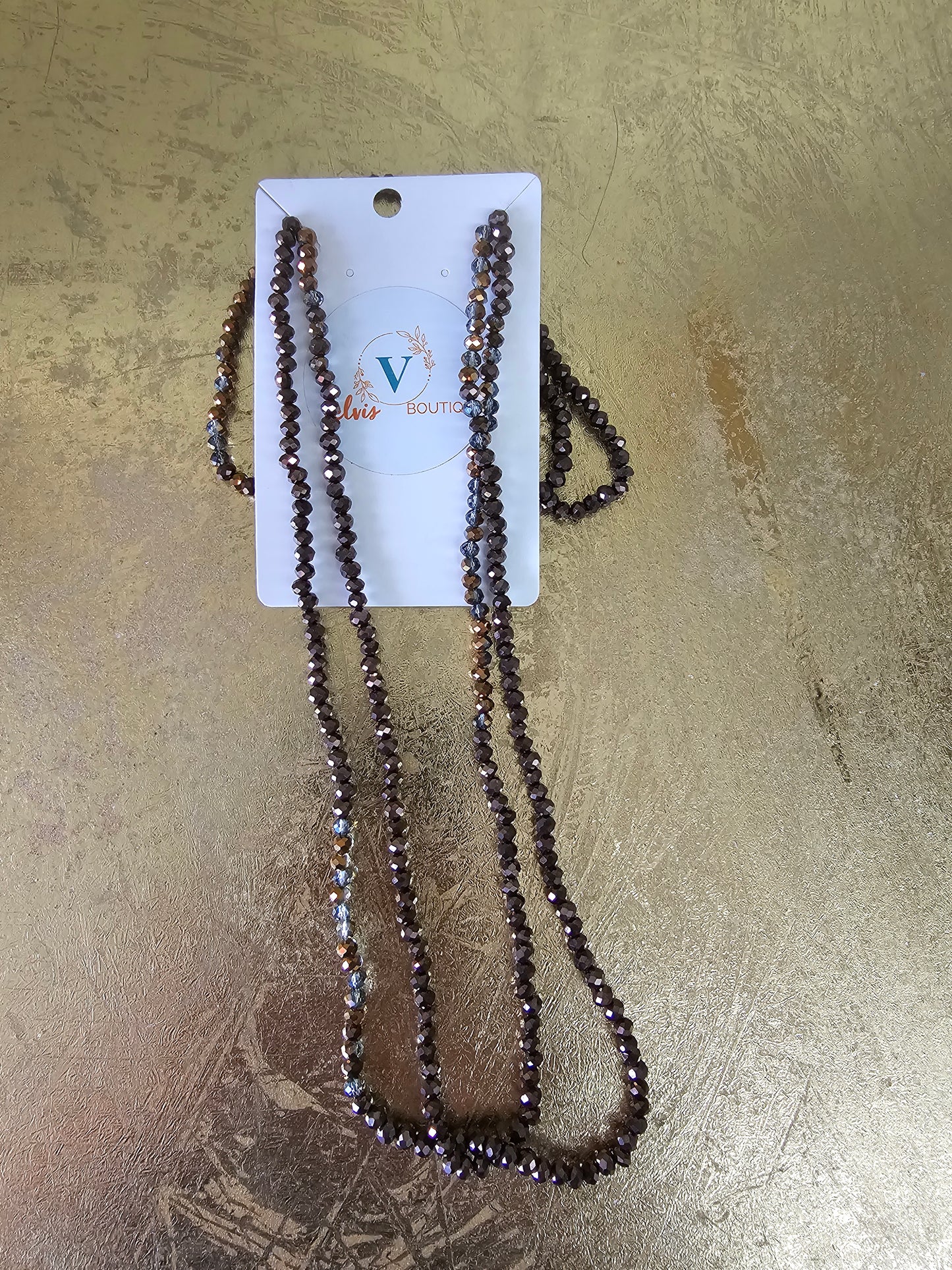 Double brown necklace