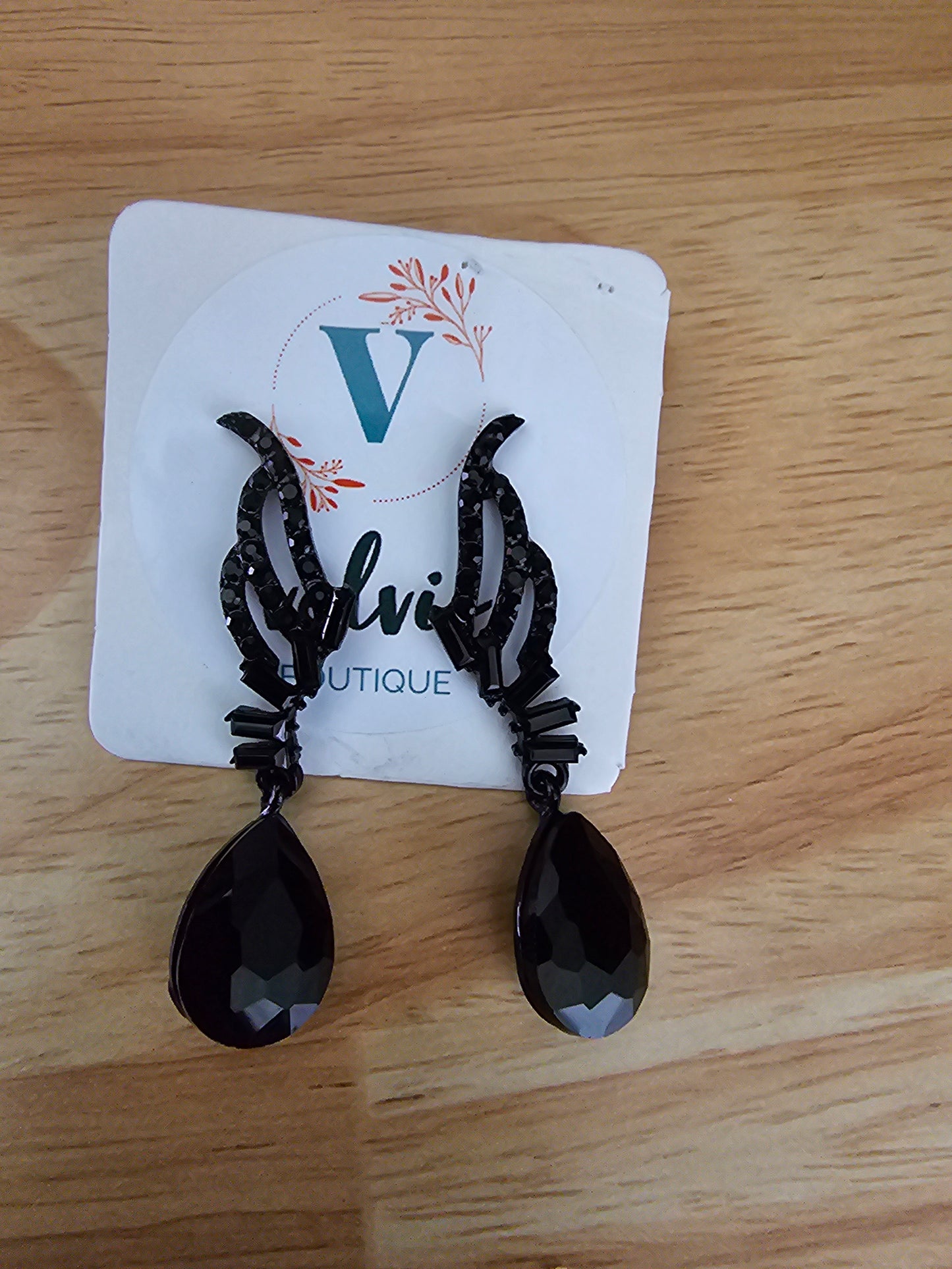 Black Angel Earrings