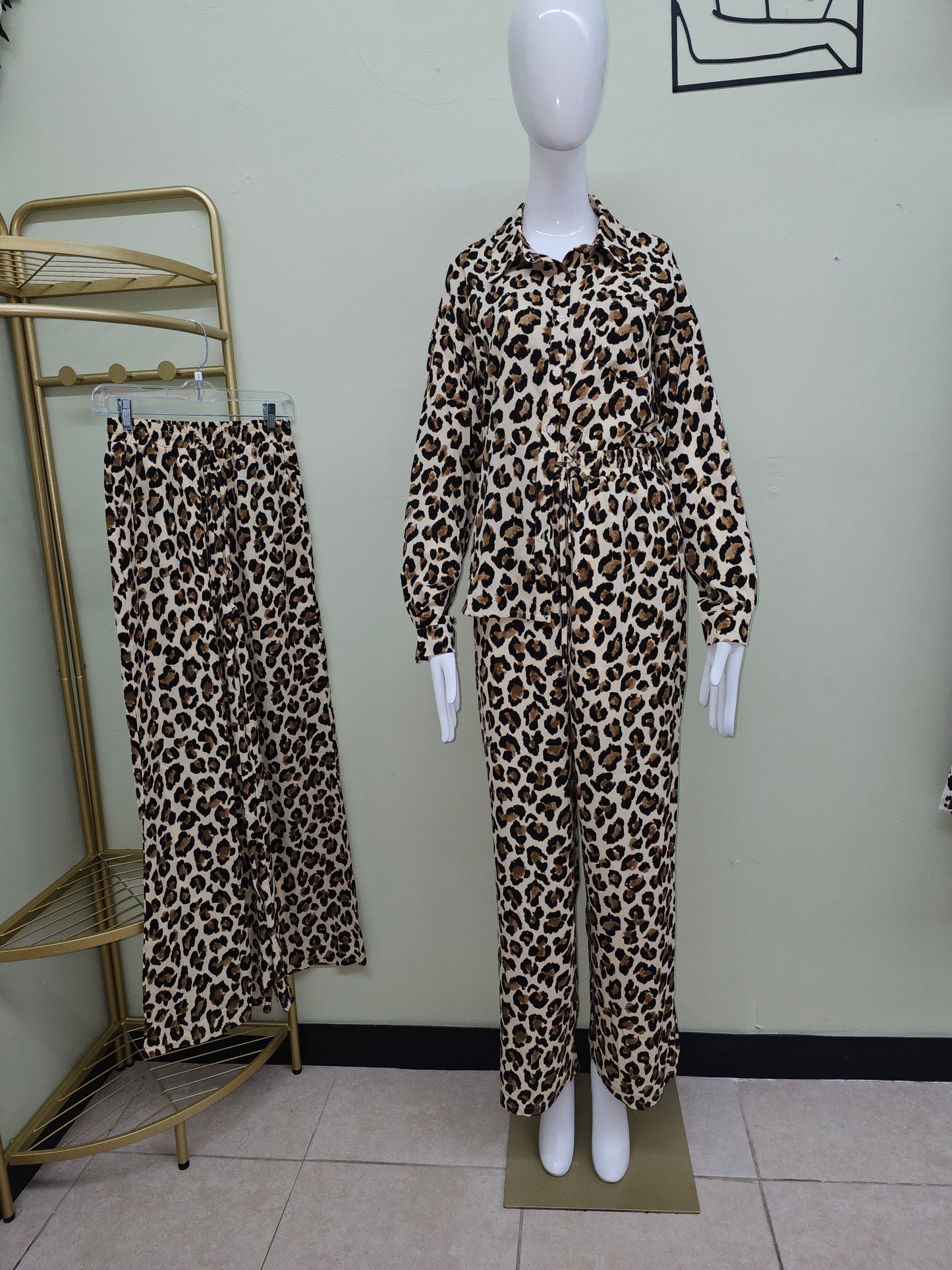 Monica Women Pants Animal Print #T