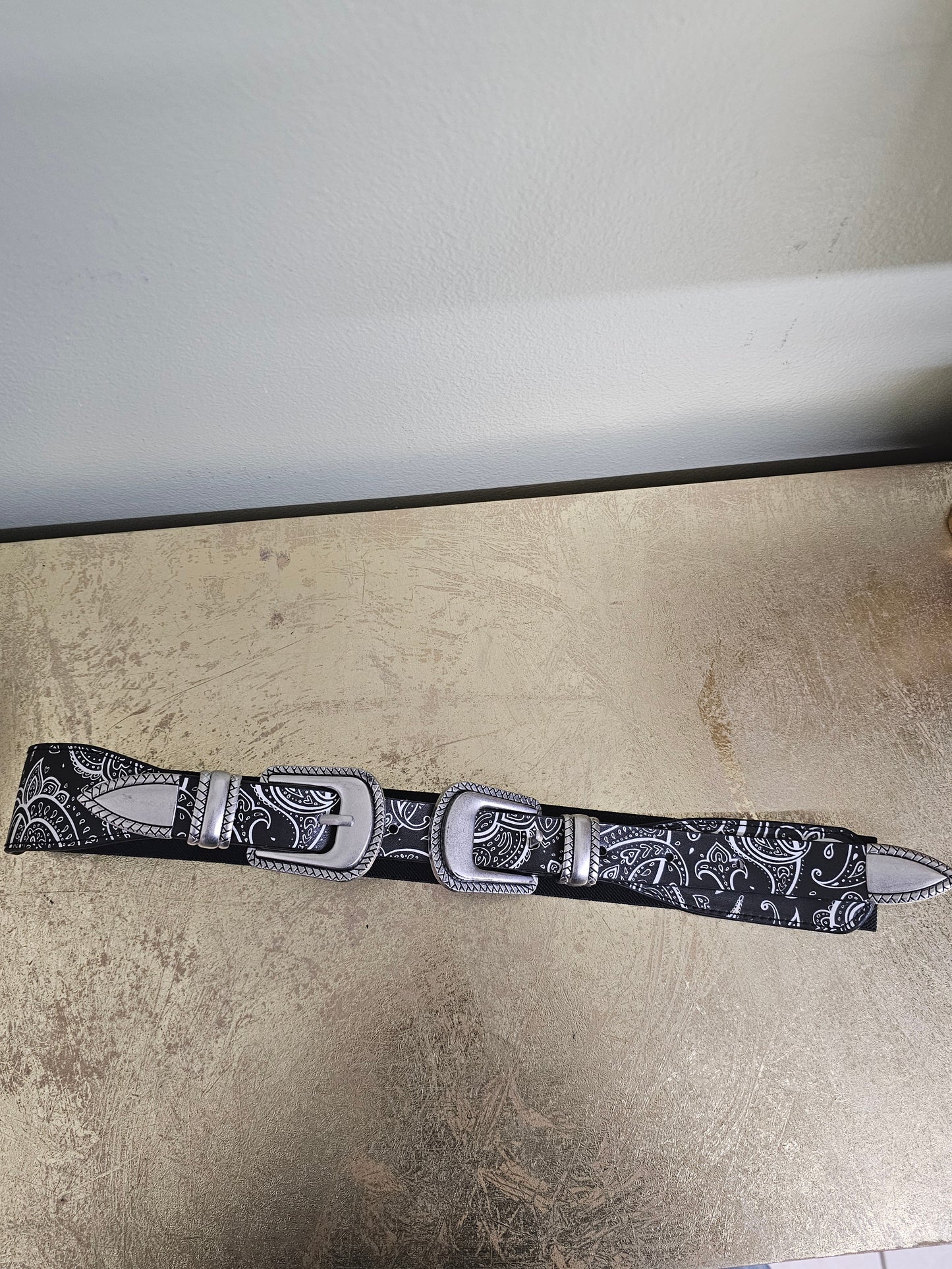 Bandana two buckle elastic belt