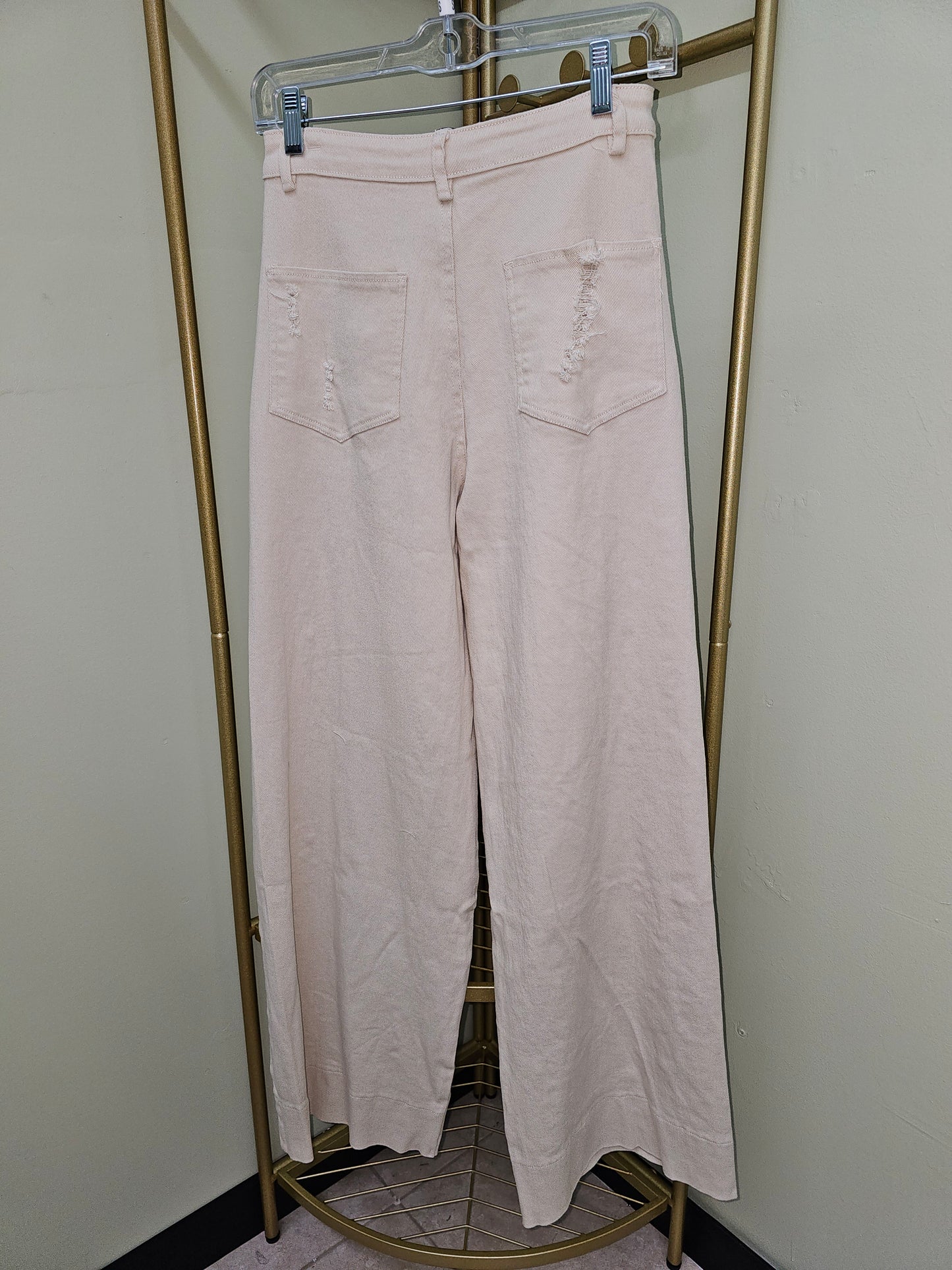 LETICIA BEIGE DENIM WOMEN JEANS #T