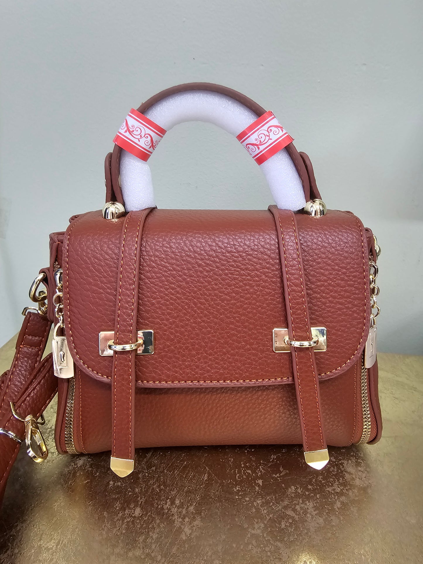 Zulma mini bolsos camel