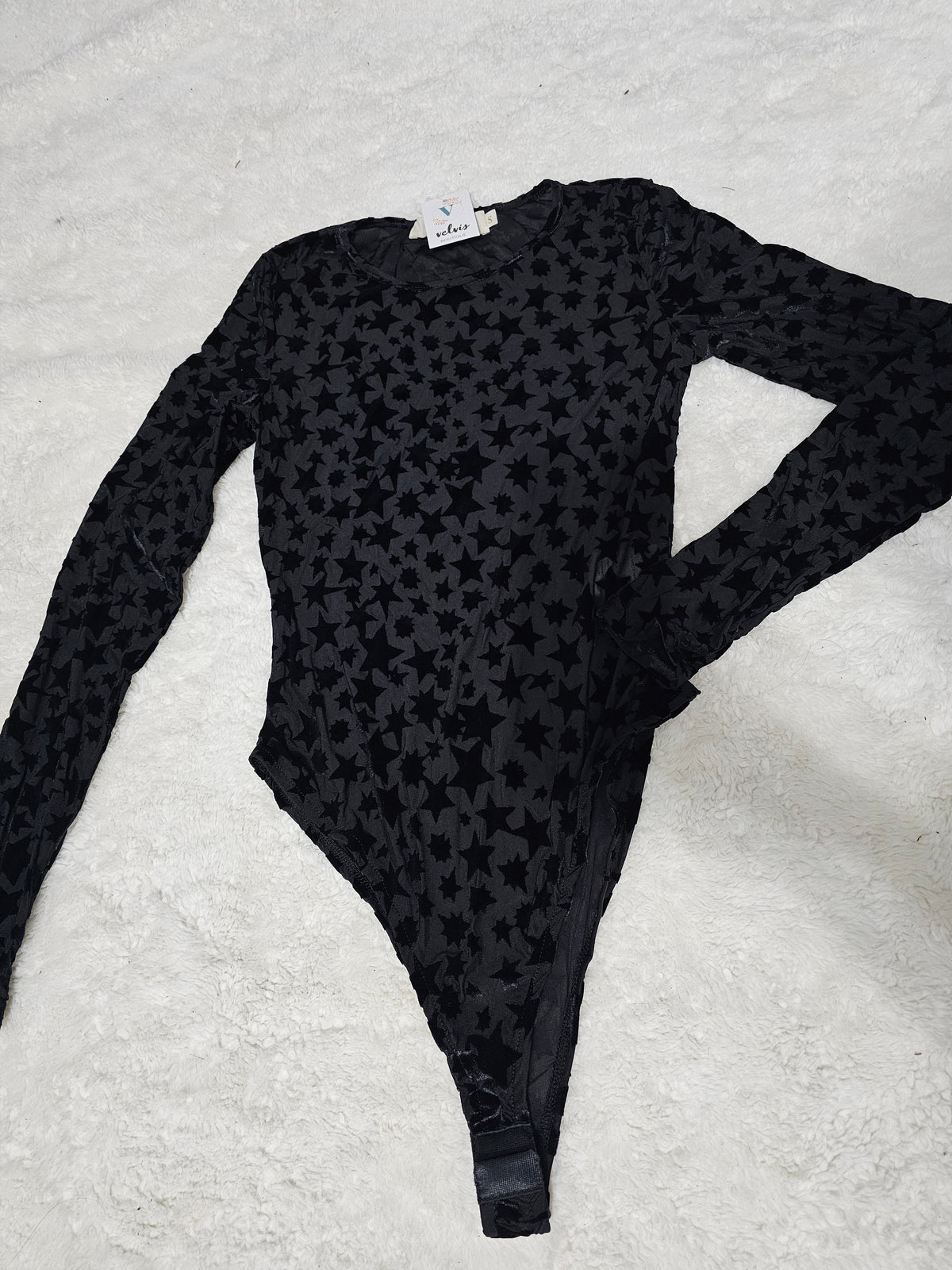 Body negro estrellas belbet #A