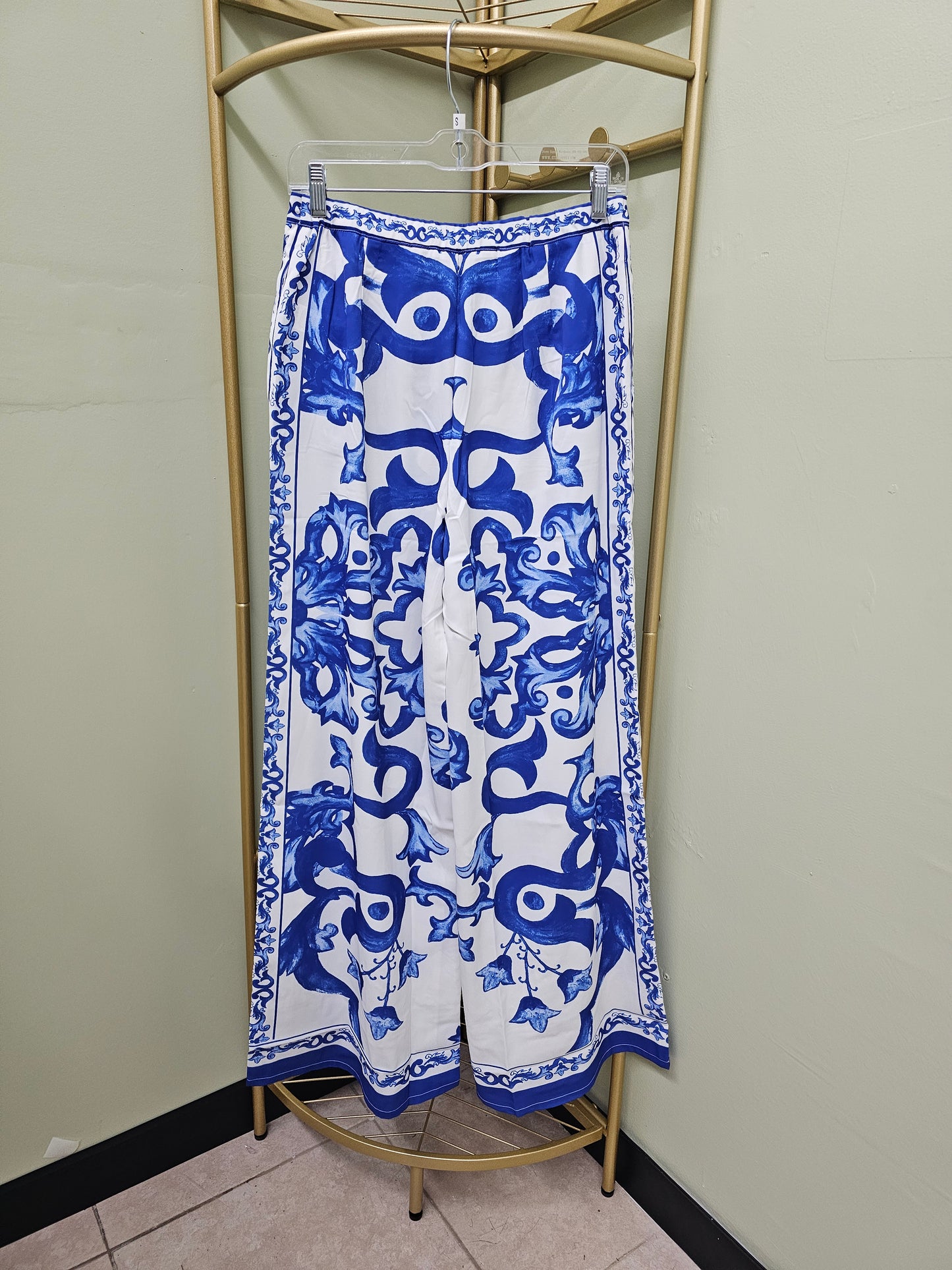 Azucely women's Dressy Pants Blue #T