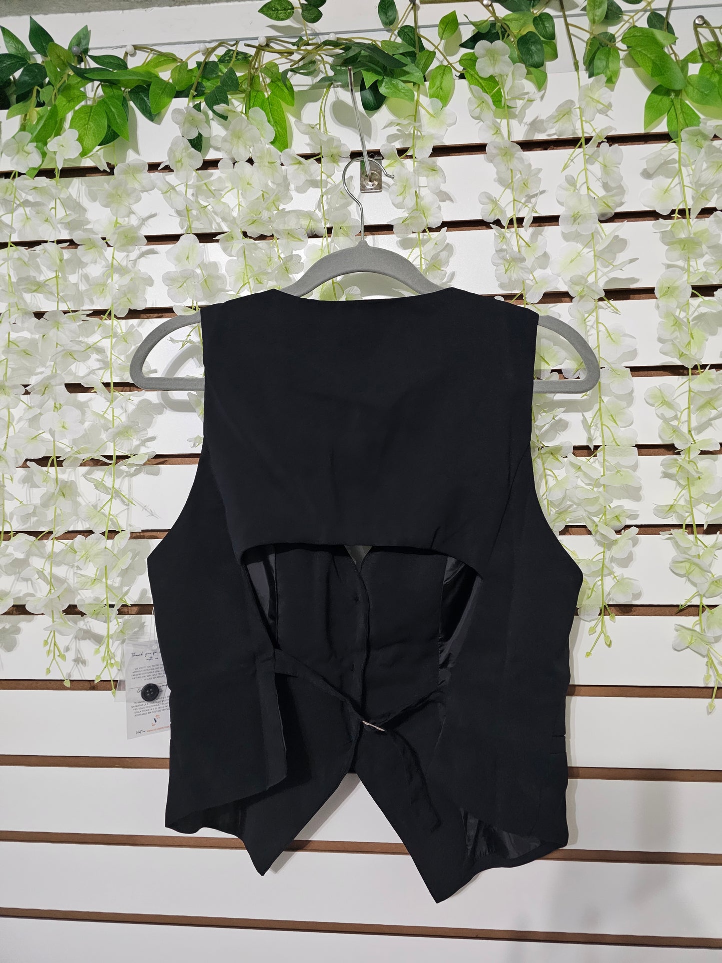 Black eye Vest Black open #A