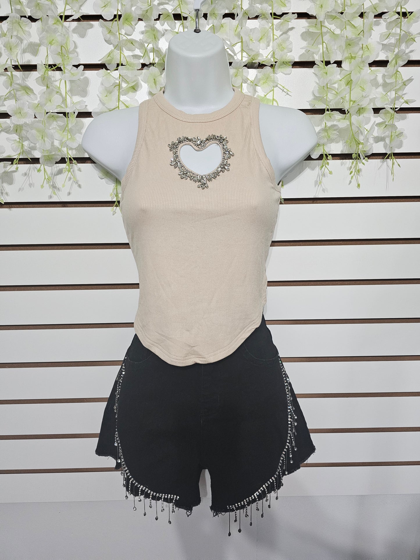 Blouse Heart Sleeveless bright #A