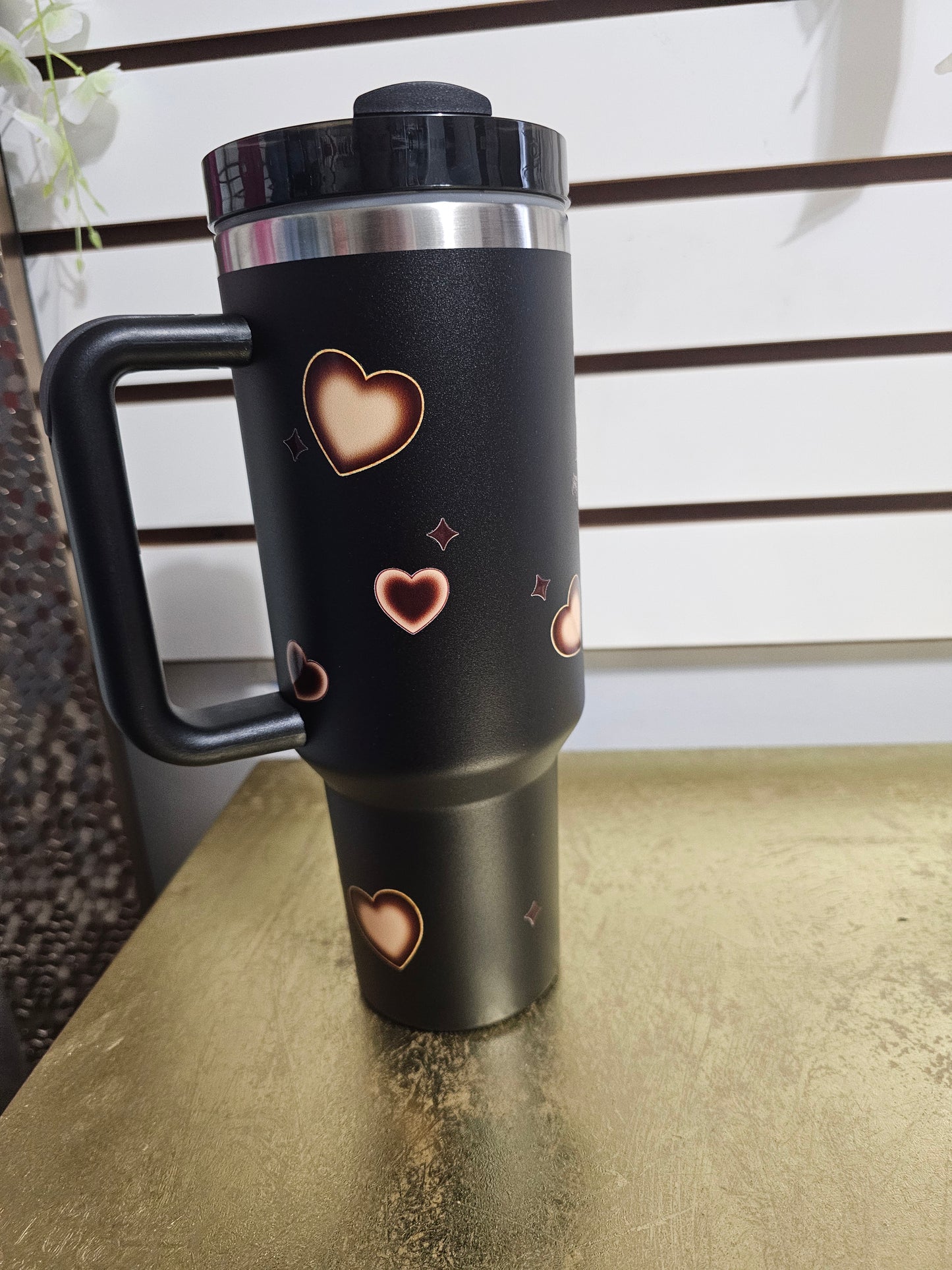 Cholo love men tumbler black. 40 oz