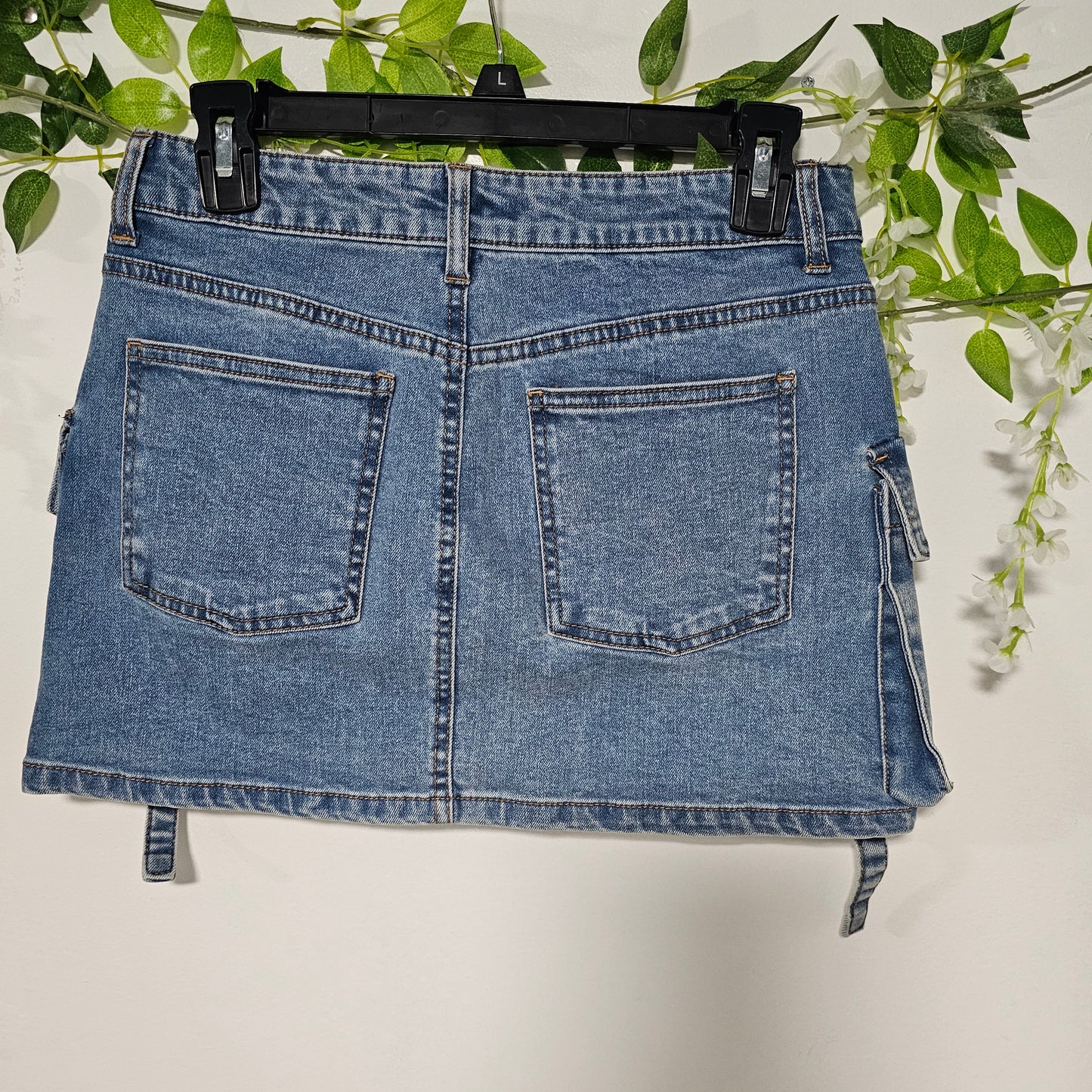 Mini cargo Skirt Denim #D2