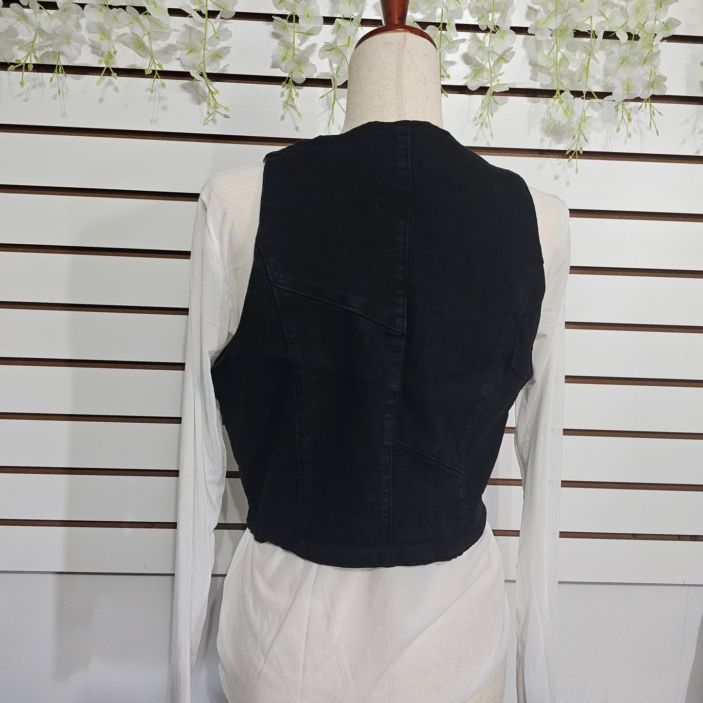 Black county vest Denim #D1