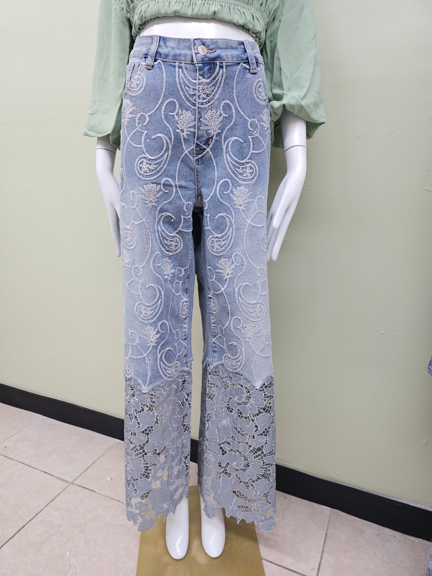 SASHA PLUS DENIM WOMEN JEANS #T